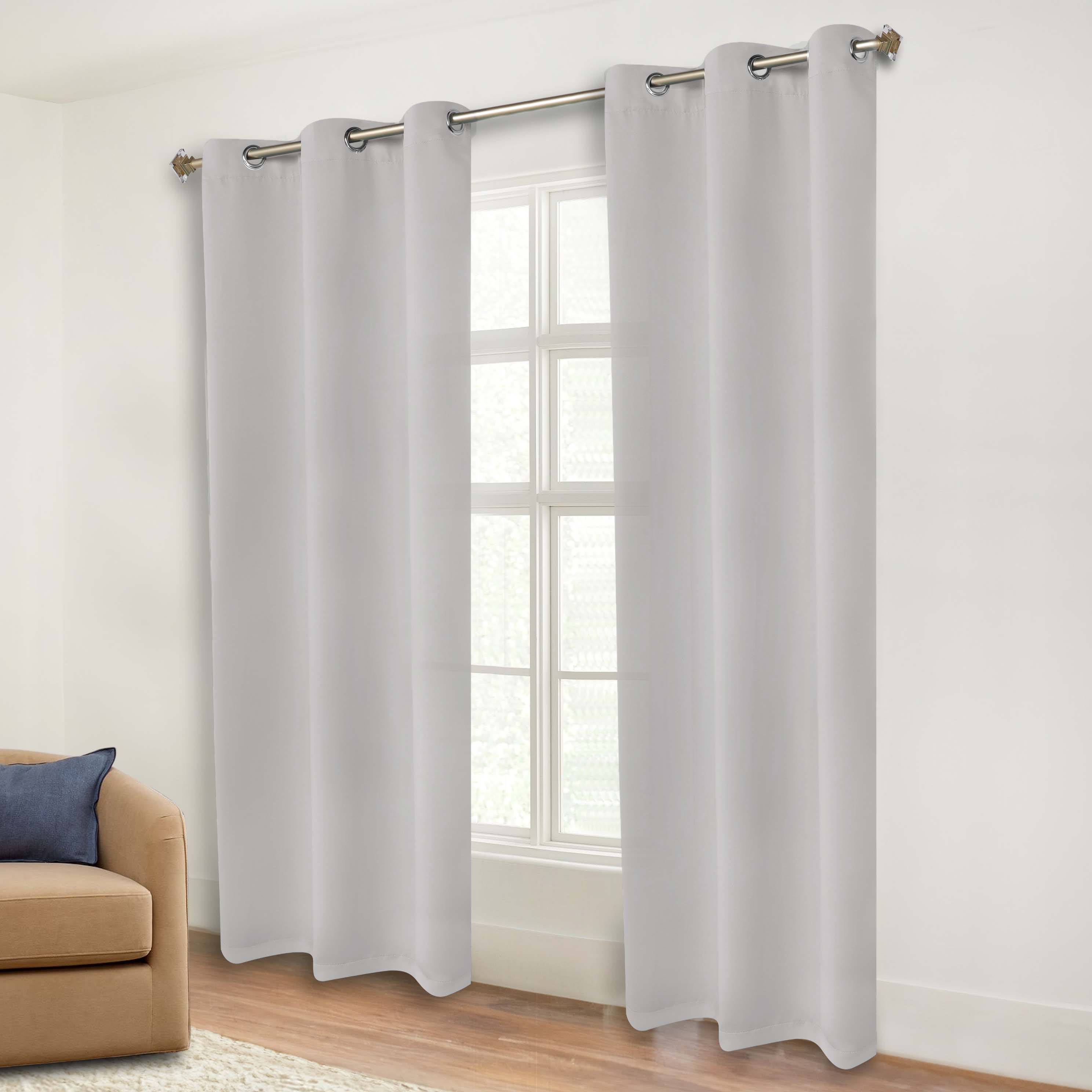 Premium Blackout Curtains Set of 2 - 100% Room Darkening, Machine Washable & Noise Reducing for Bedroom, Nursery & Home Theater