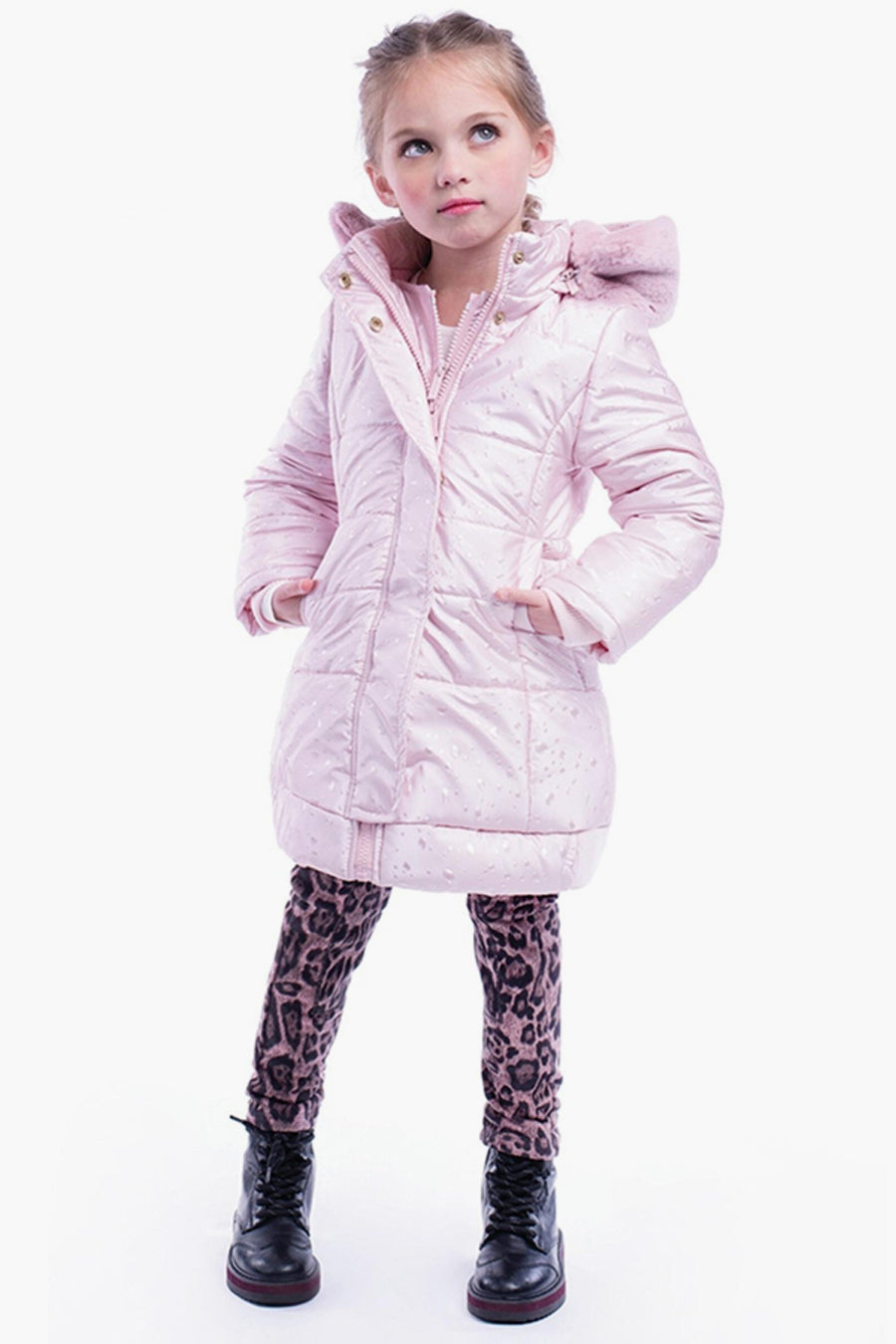 Imoga Girls Jacket - Soft & Stylish Powder Pink Outerwear for Kids | Perfect for School, Playdates & Outdoor Adventures