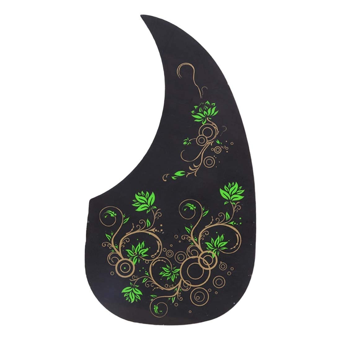 Professional Self-Adhesive Acoustic Guitar Pickguard - 1PC Folk Guitar Pick Guard Sticker Accessory (Color: Green) | Perfect for Guitar Maintenance, Protection & Customization