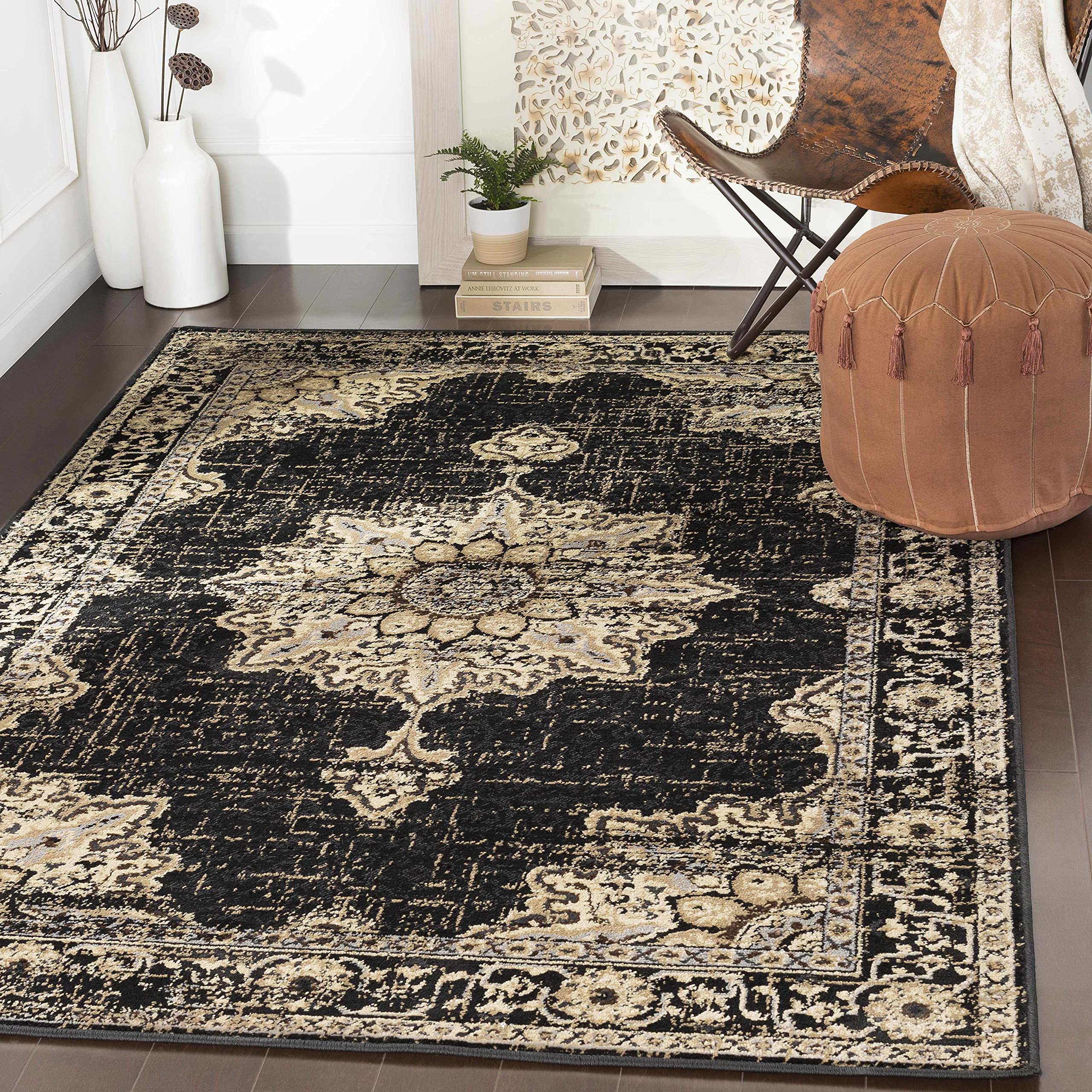 Boho Vintage Medallion Area Rug - 7'10