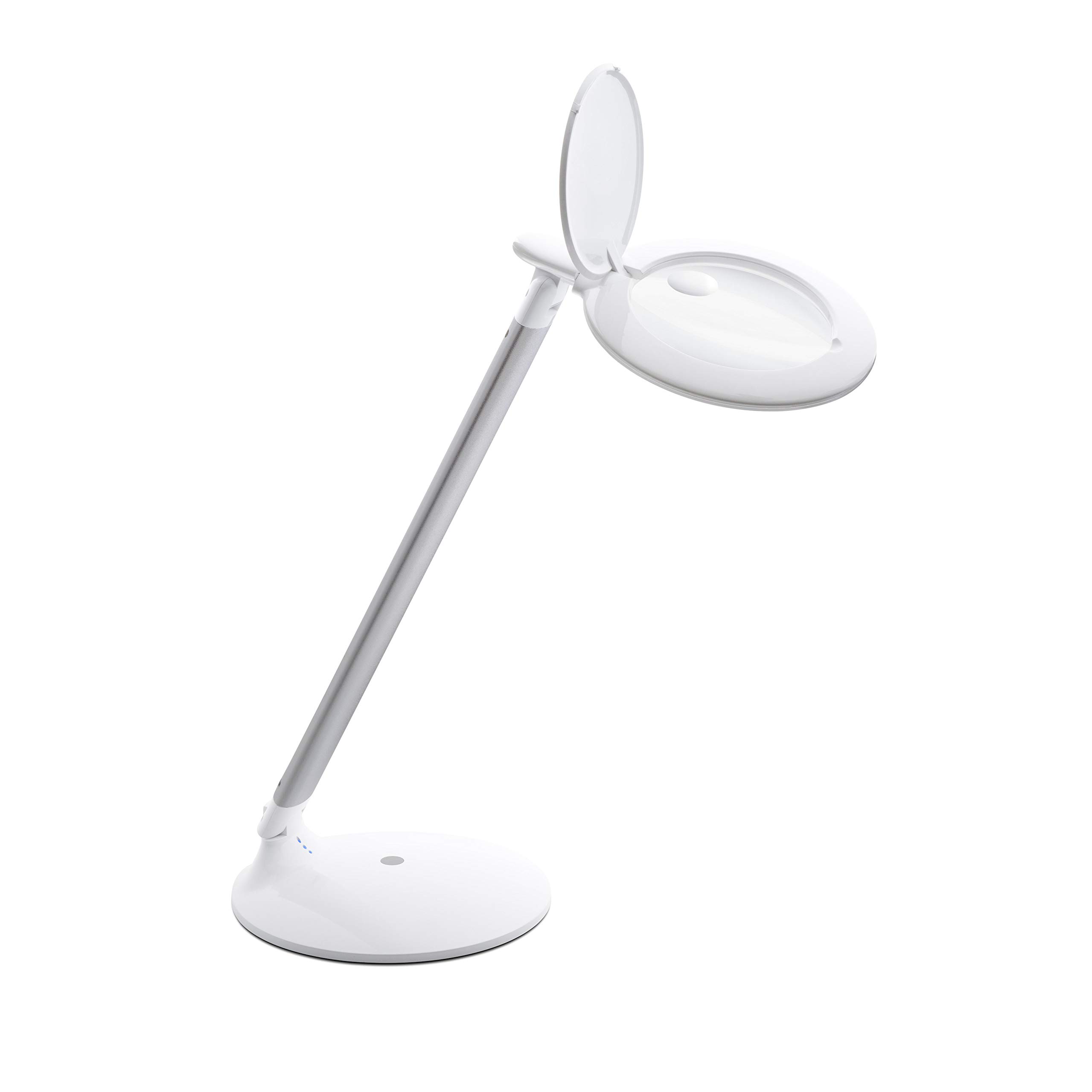 Halo Go Rechargeable USB Magnifier Lamp - 6000K Daylight White, Portable & Lightweight Desk Light for Reading, Sewing, Crafts, Nail Art | Perfect for Home Office, Hobbyists & Salon Professionals