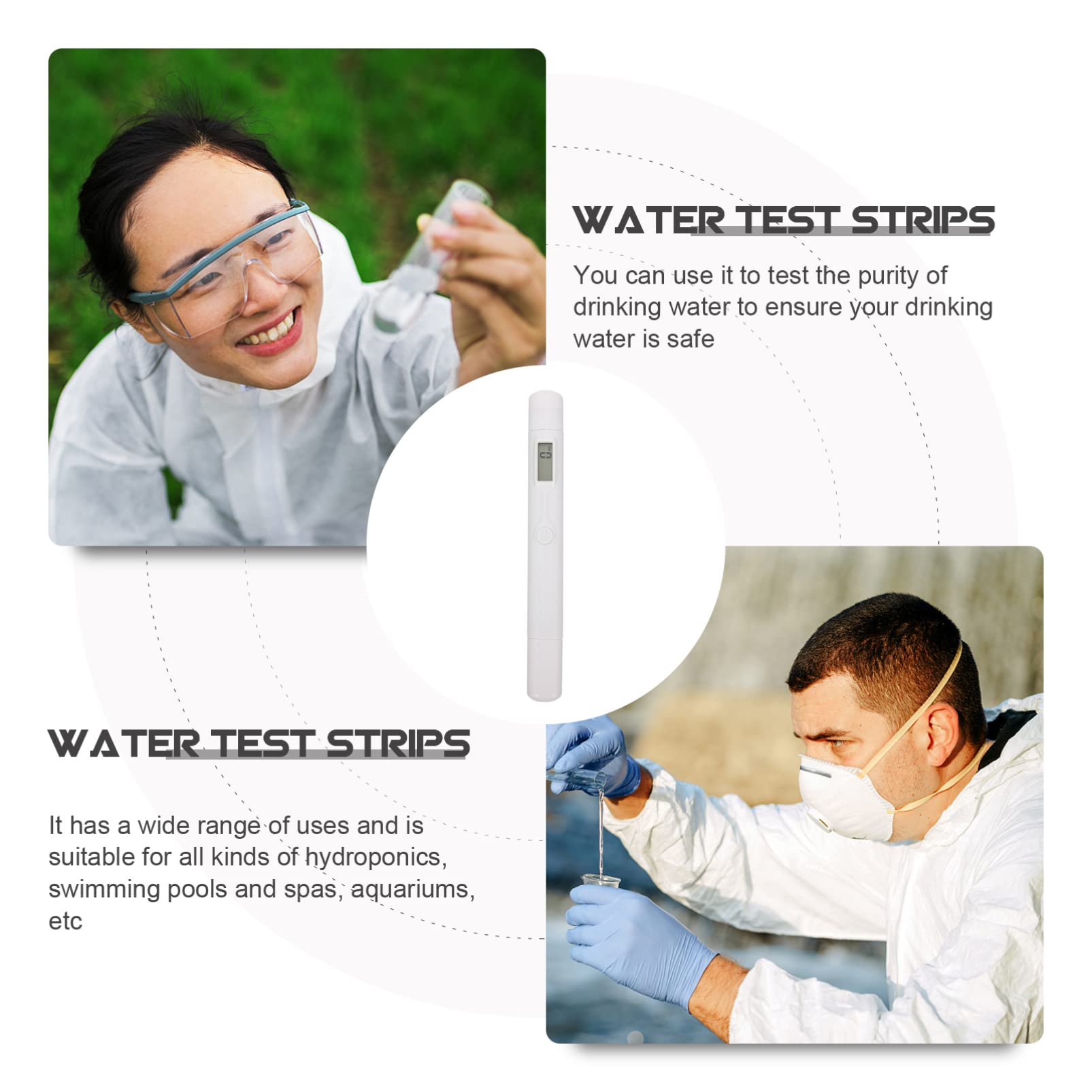 CHILDWEET Digital pH Tester Pen - Handheld Water Quality Meter for Drinking, Pool, Aquarium & Hydroponics | Portable Pocket-Sized pH Testing Tool with High Accuracy
