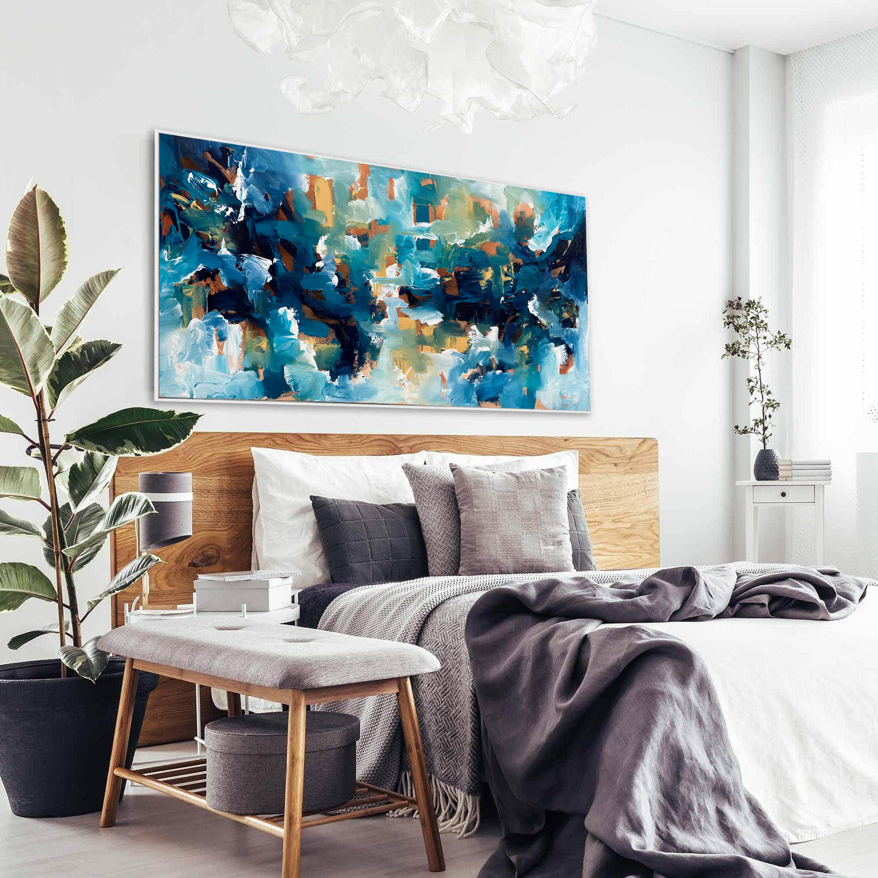 The Morning After - Original Handmade Painting - Wall Art for Living Room, Bedroom & Office Decor