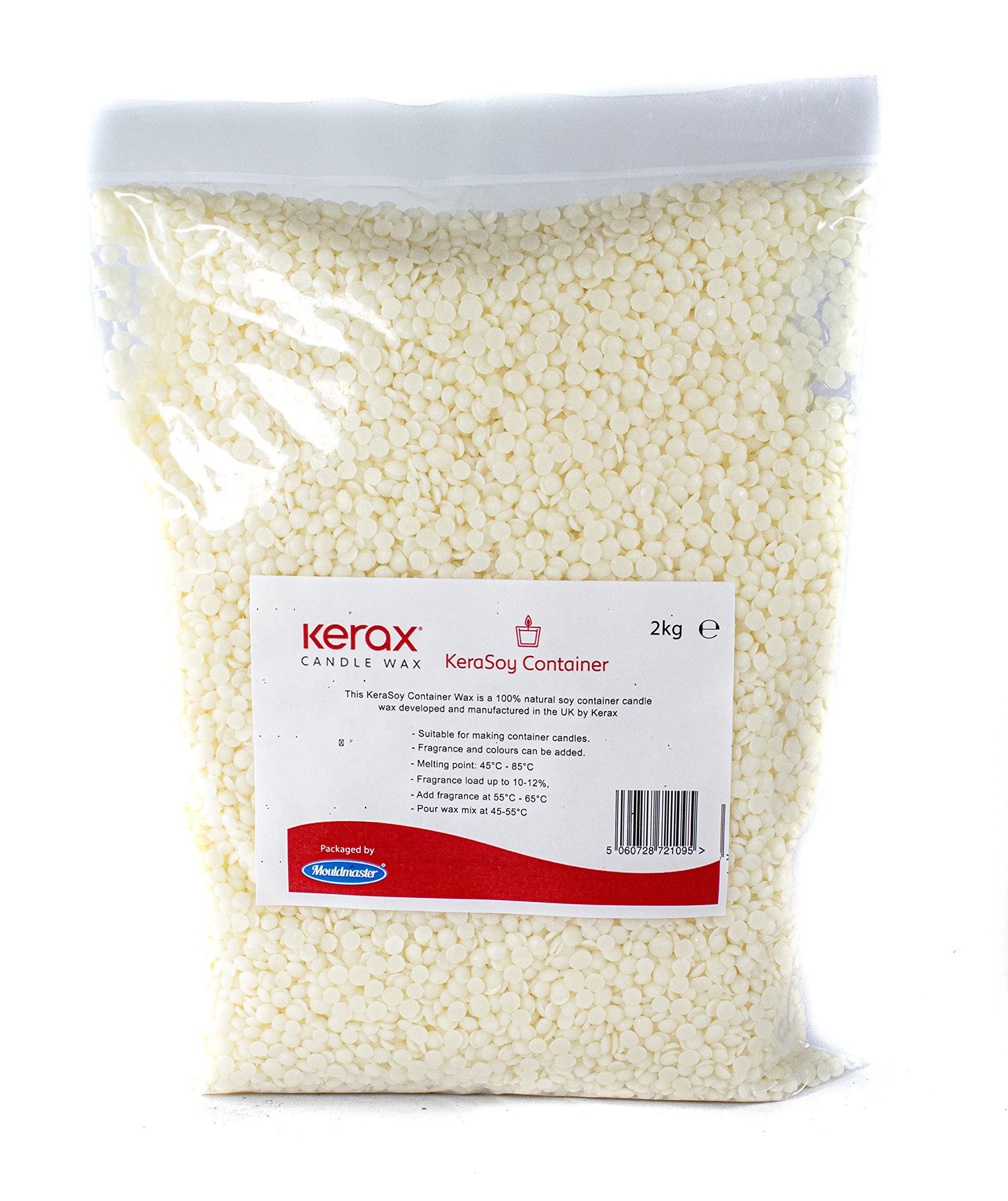 Kerax Container Wax 500g - Premium White Soy Wax for Candles, Wax Melts & DIY Projects - Perfect for Home Fragrance, Aromatherapy & Gifts