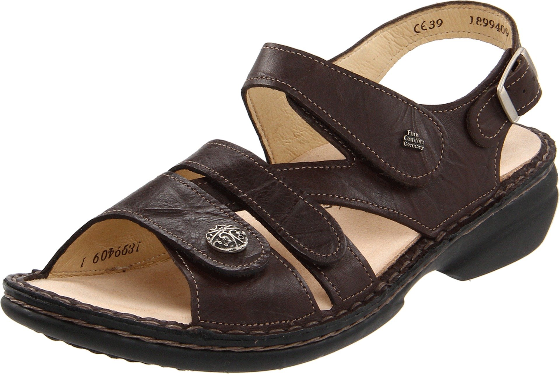 Finn Comfort Women's Gomera Comfortable Sandals - Premium Leather Arch Support for All-Day Wear - Perfect for Walking, Travel & Casual Outings