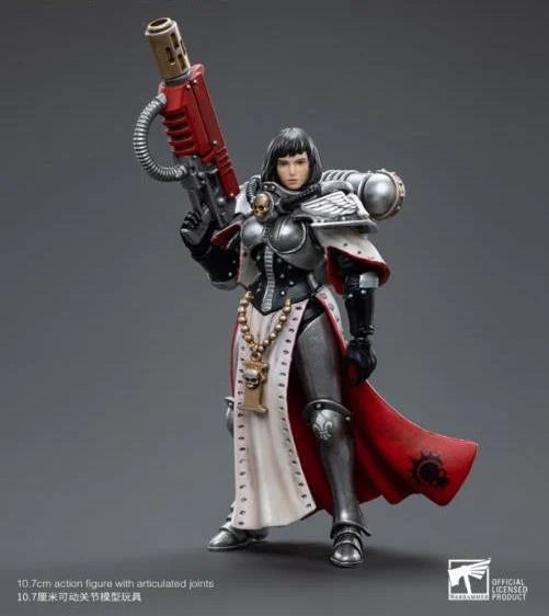 JOYTOY Warhammer 40k Adepta Sororitas Battle Sisters - Order of the Argent Shroud Sister Irmengard Action Figure | Collectible Miniature for Tabletop Gaming, Display & Warhammer 40k Fans