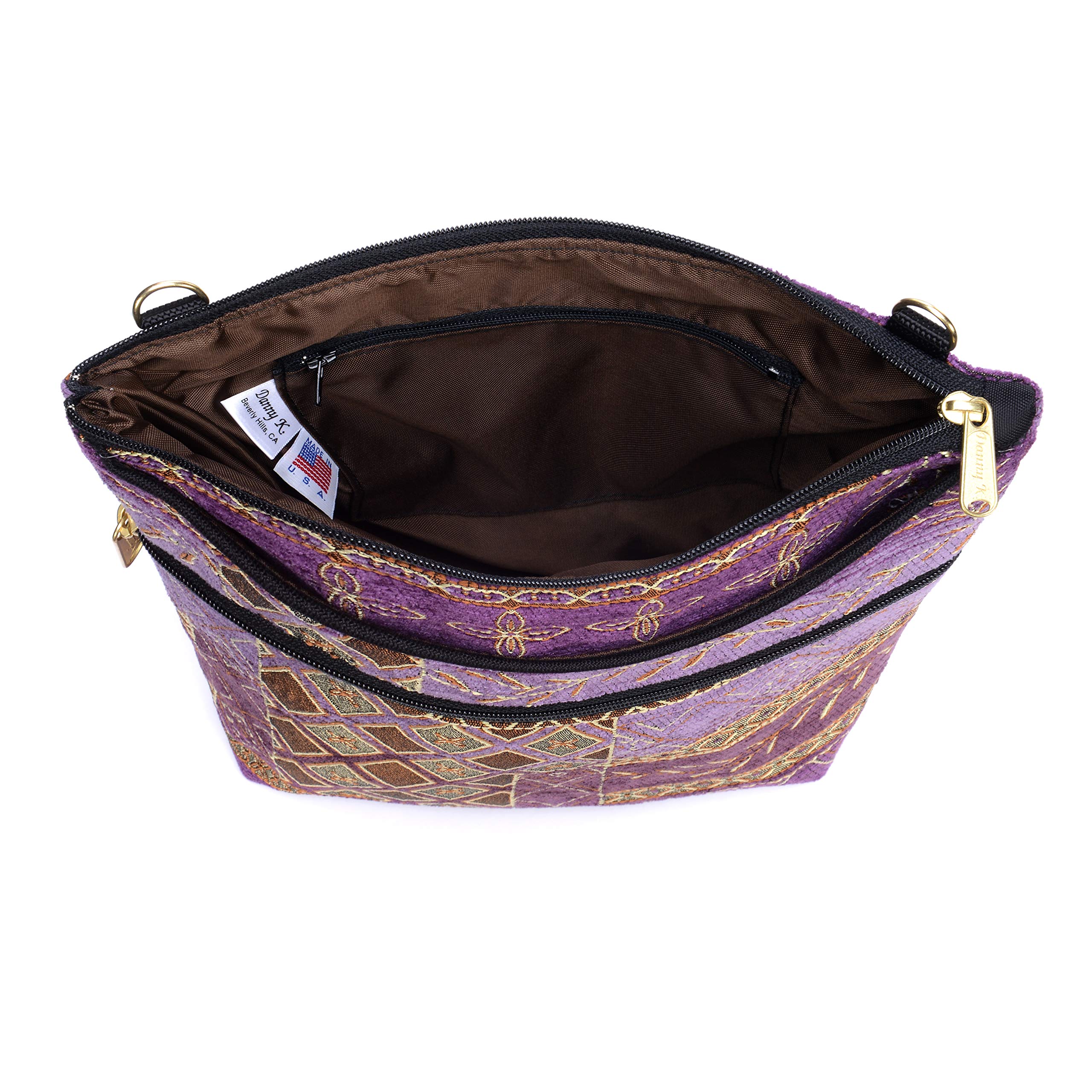 Danny K. Women's Tapestry Crossbody Bag - Handmade in USA Boho Purse for Women | Perfect for Travel, Shopping & Everyday Use