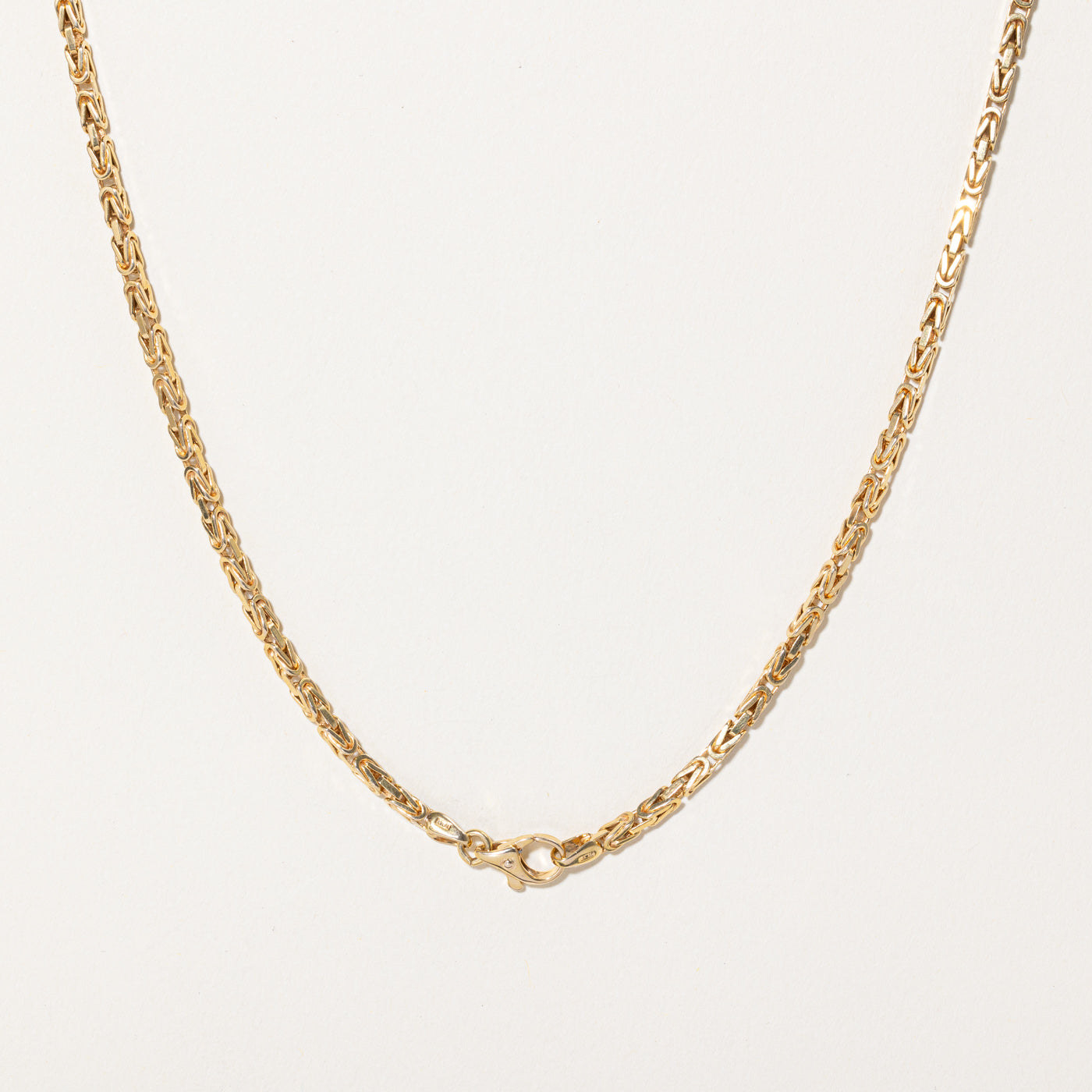 14K Yellow Gold Byzantine Chain Necklace for Women - 21 Inches | Elegant Layering Jewelry for Everyday Wear & Special Occasions
