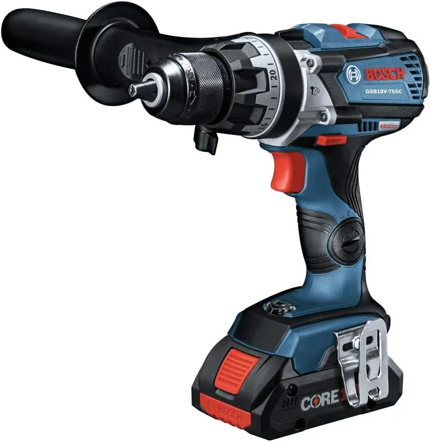 BOSCH GXL18V-224B25 18V Premium Brushless Impact & Hammer Drill Combo Kit - Powerful Cordless Tool Set for Construction, Woodworking, and DIY Projects
