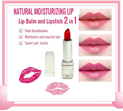 Color Changing Lipstick - Pink Mood Lip Gel | Long Lasting Hydrating & Moisturizing Lipstick for Women | Perfect for Date Night, Parties & Everyday Wear