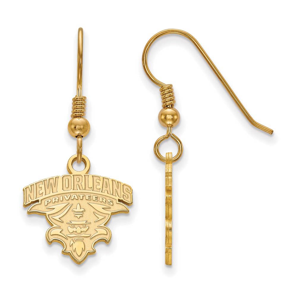 University of New Orleans Small Dangle Earrings - Lightweight Wire Earrings for Women, Perfect for Casual Wear, Parties & Gifts | GP Jewelry Collection