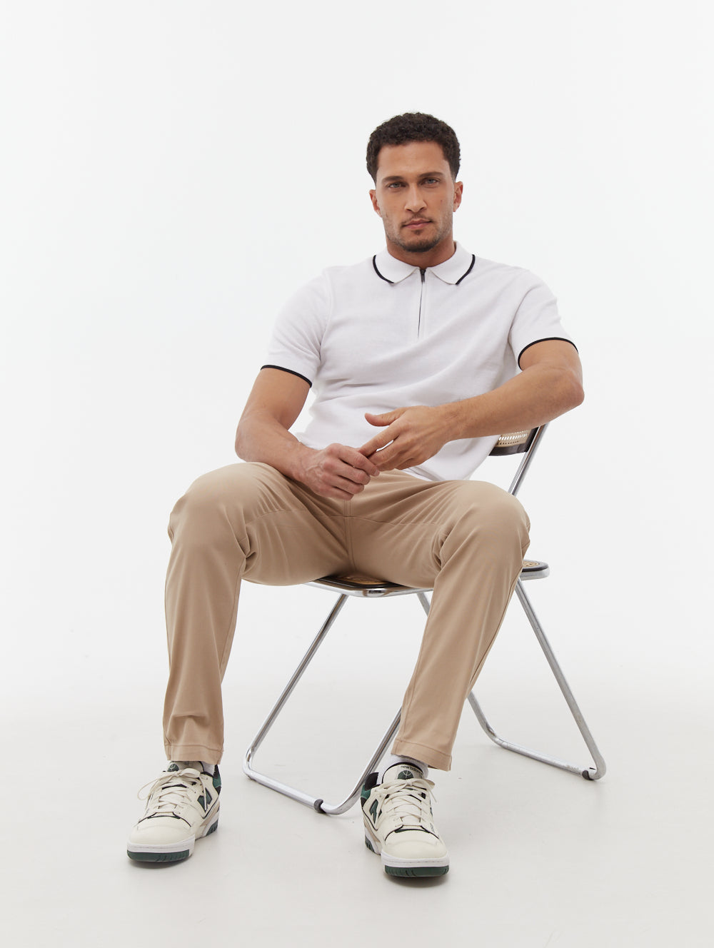 Settio Men's Knit Polo Shirt - Comfortable Casual Short Sleeve Shirt for Golf, Business & Everyday Wear