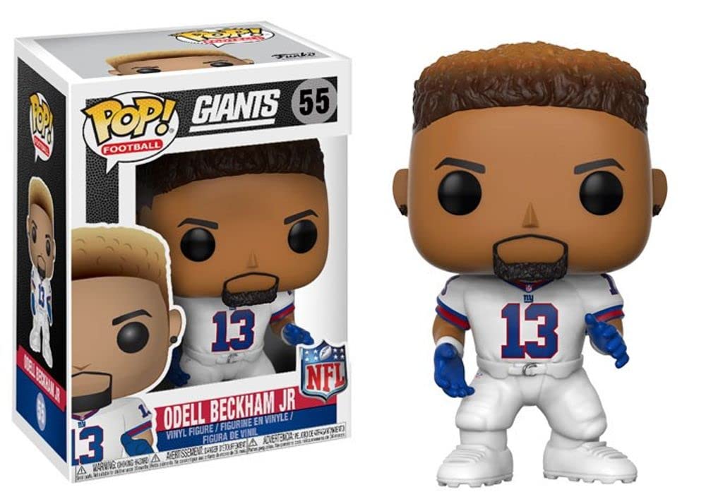 Funko Pop! NFL Odell Beckham Jr. Action Figure - Collectible Vinyl Football Player Toy for Fans & Decor