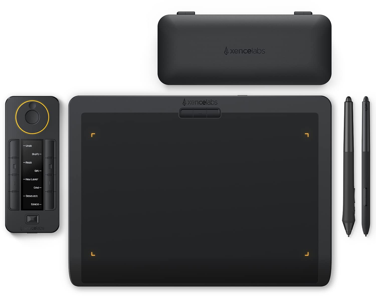 XENCELABS Medium Wireless Drawing Tablet with Quick Keys & 2 Battery-Free Pens - 12