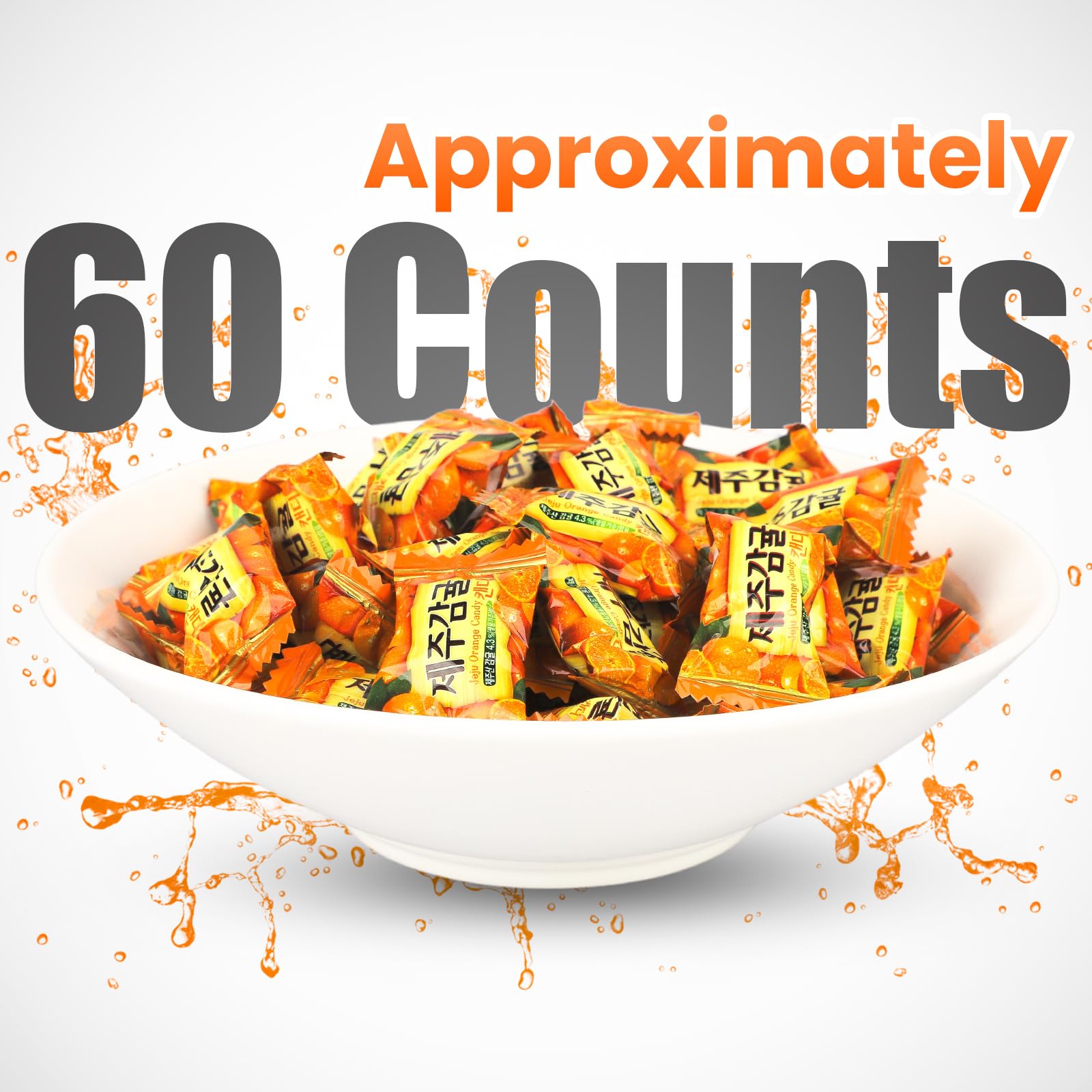 Authentic Korean Jeju Orange Hard Candy - 2 Pack (10.58 oz Each) | Popular Asian Snack for Gifts, Parties & Travel | Delicious Citrus Treat for Kids & Adults