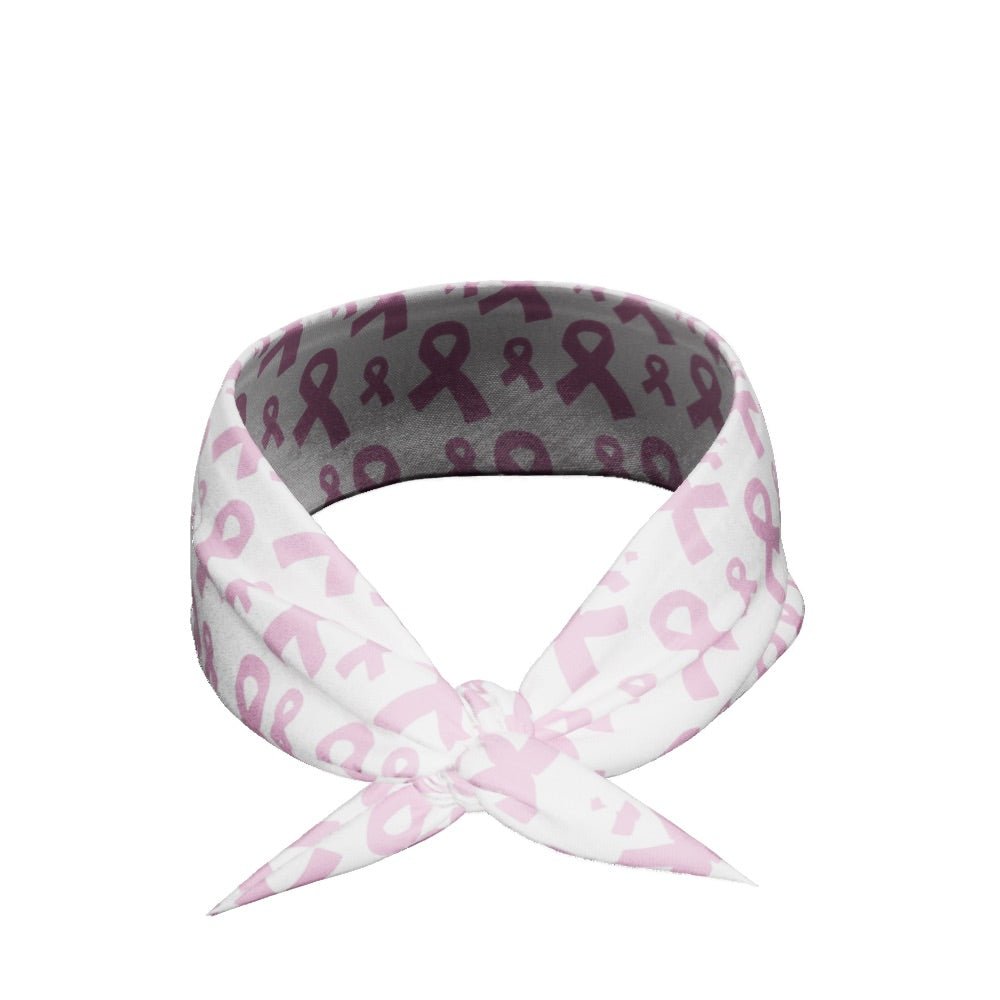 Pink Ribbon Headband for Breast Cancer Awareness - Soft & Comfortable Hair Tie for Women, Support Survivors & Fighters - Perfect for Fundraisers, Walks, and Everyday Wear