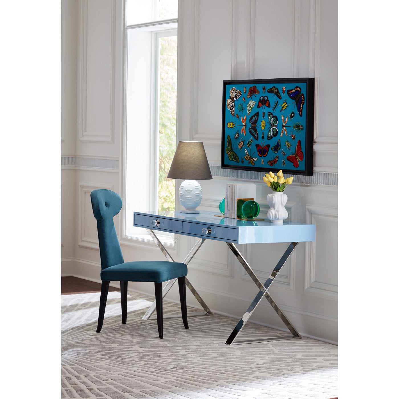 Sunburst Hand Knotted Rug - Premium Bohemian Style Area Rug for Living Room, Bedroom & Dining Room - Soft & Durable Home Decor