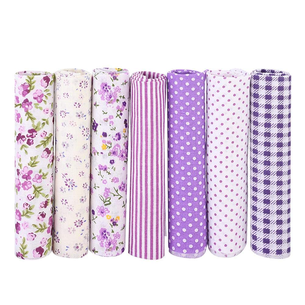 Premium BTER Cotton Fabric - Purple DIY Sewing Material for Crafts, Elegant Flat Sheet, Wallet Making, Cushion Covers & Table Cloth (50x50cm) - Perfect for Home Decor, Sewing Projects & Gift Making