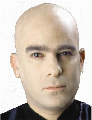 Cinema Secrets Woochie Latex Bald Cap for Halloween Costumes & Cosplay - Realistic Bald Head Prosthetic for Theatrical Makeup & Special Effects
