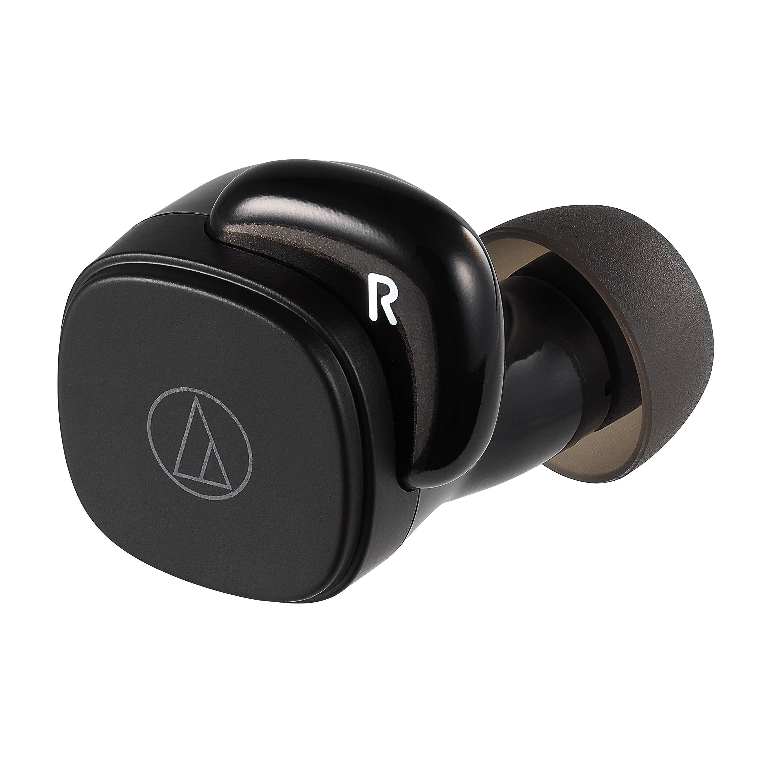 Audio-Technica ATH-SQ1TWBK Wireless Bluetooth Earbuds - Noise Isolating in-Ear Headphones with Mic, Black (One Size) - Perfect for Gym, Running, Travel & Work from Home