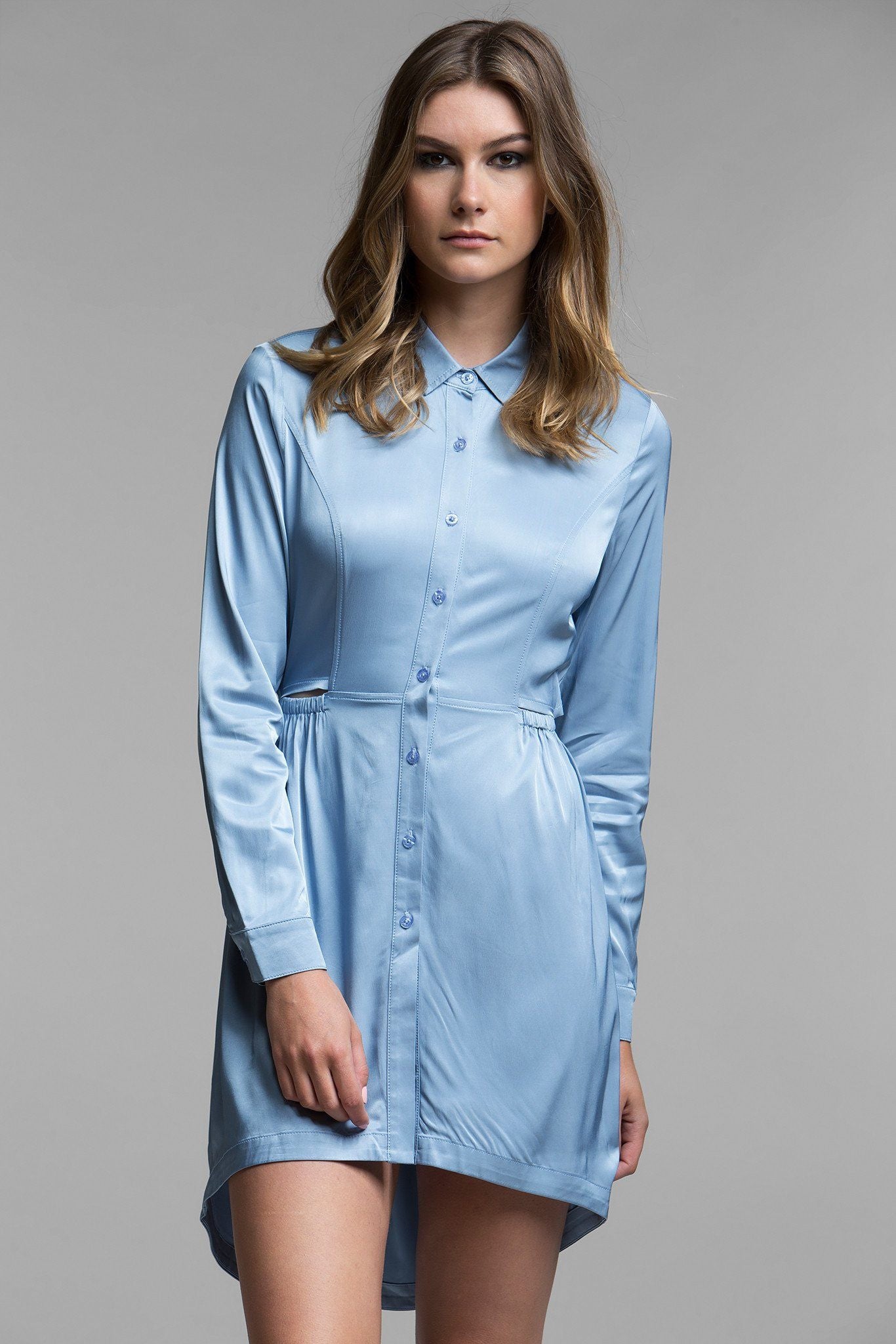 Juliette Button Up Dress for Women - Elegant Floral Print Midi Dress with Puff Sleeves | Perfect for Office, Date Night & Summer Outfits