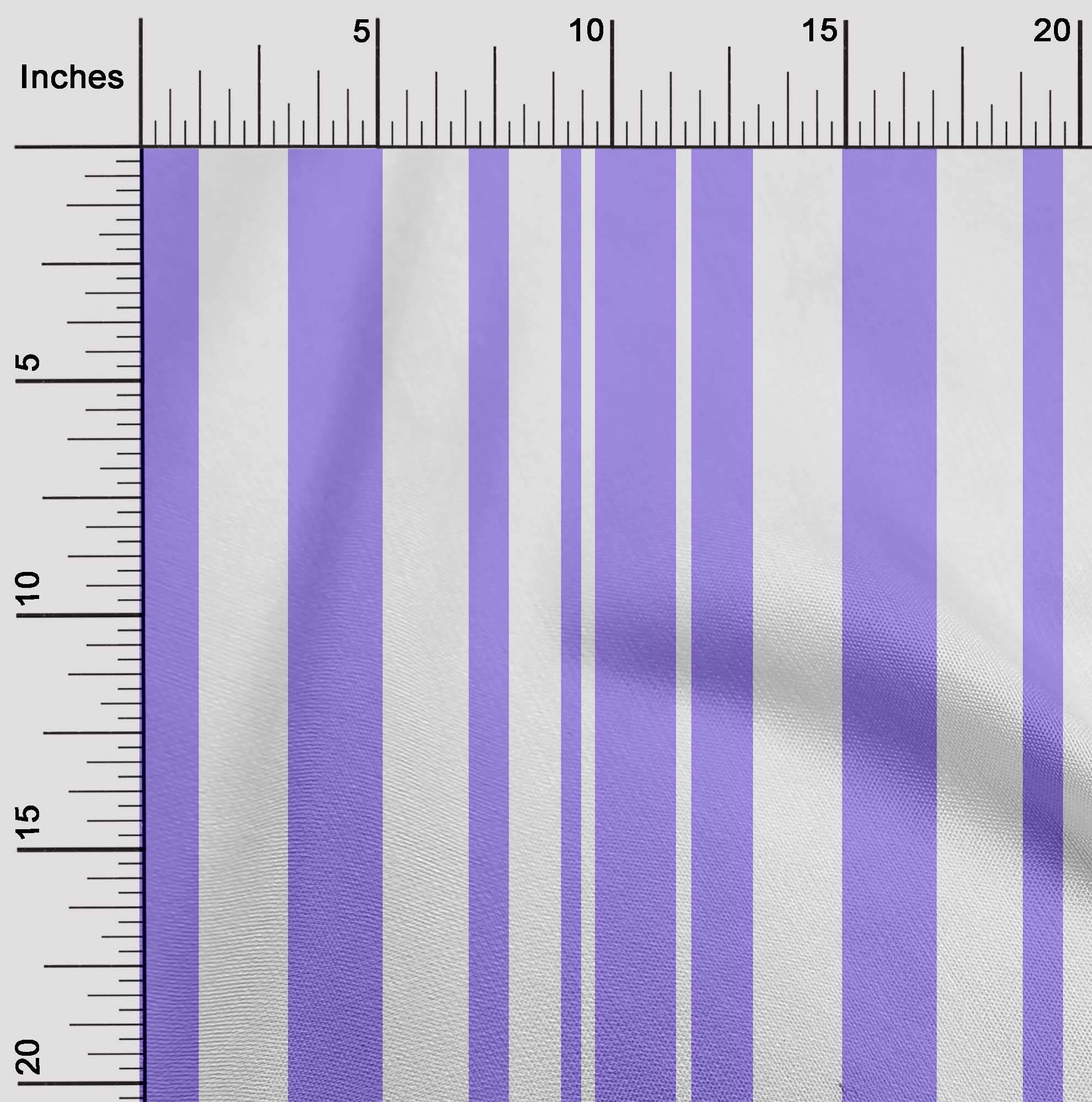 oneOone Cotton Flex Medium Purple Fabric with Stripes - 40 Inch Wide Printed Sewing Fabric by The Yard for DIY Clothing & Crafts | Perfect for Dresses, Quilts, and Home Decor Projects