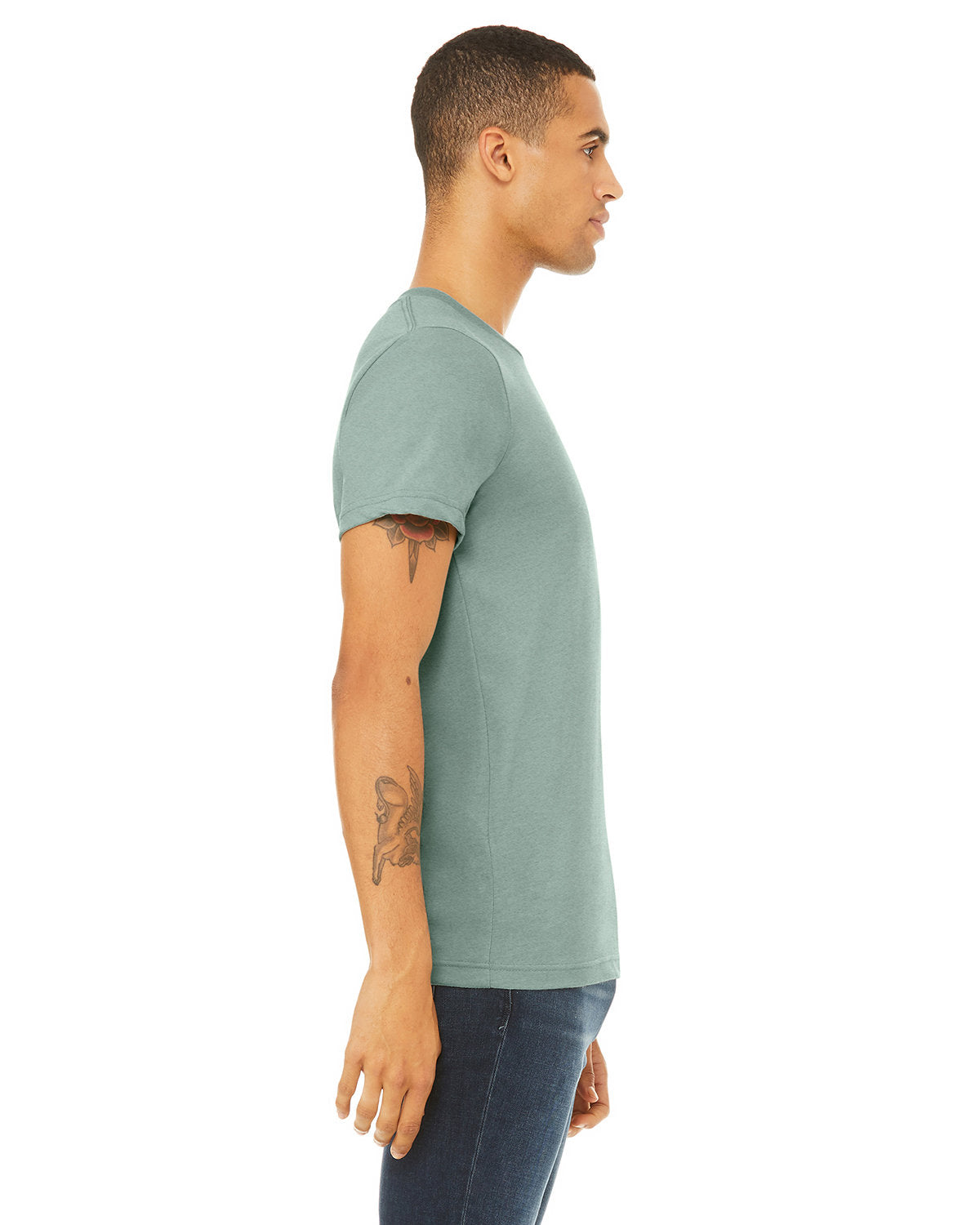 Bella + Canvas 3001CVC Unisex Heather CVC Crew Neck T-Shirt - Soft Cotton Blend Tee for Men & Women - Perfect for Casual Wear, Gym, and Everyday Outfits