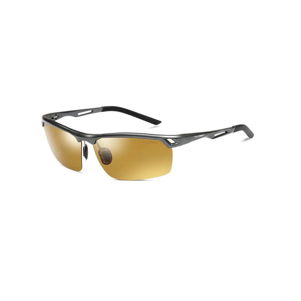 Smart Color Changing Night Vision Polarized Driving Sunglasses - UV Protection Day & Night Driver Glasses for Men - Perfect for Road Trips, Commuting & Outdoor Activities