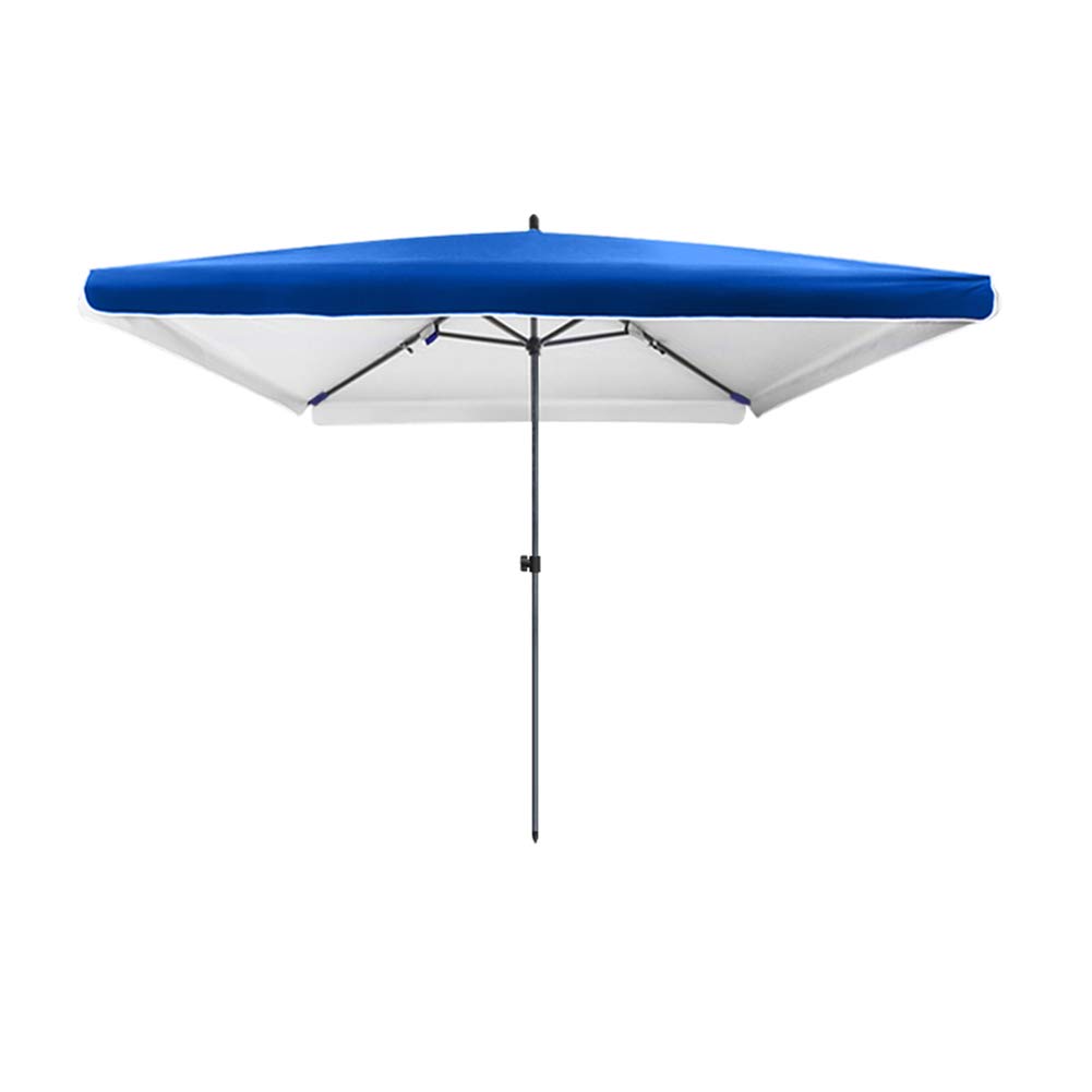 Premium Outdoor Patio Umbrella - 9ft UV Protection Sun Shade Market Umbrella for Garden, Balcony, Beach & Terrace | Waterproof & Windproof Rectangular Blue Canopy | Perfect for Backyard, Poolside & Outdoor Dining