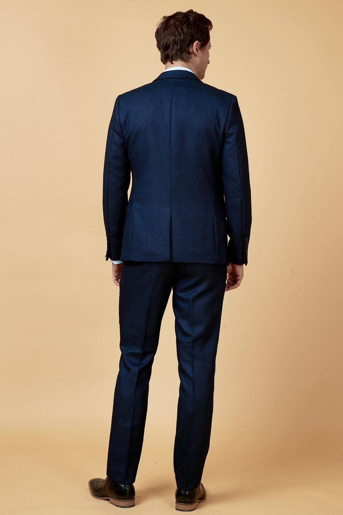 Callum Blue Three-Piece Suit for Men | Premium Formal Business Attire | Perfect for Weddings, Office & Special Occasions