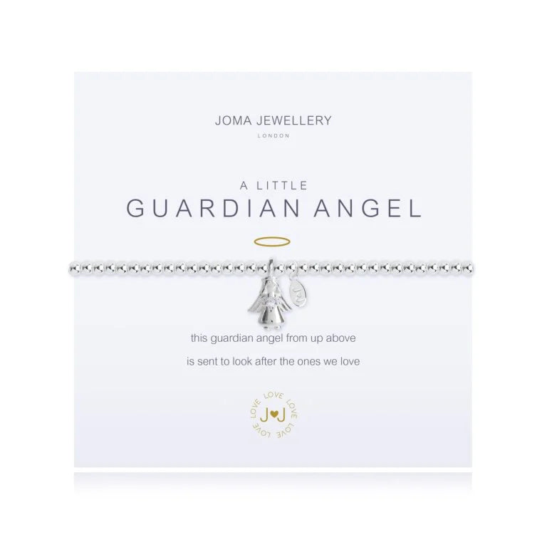 Joma Jewellery Guardian Angel Bracelet - Sterling Silver Charm Bracelet for Women, Gift for Her - Perfect for Birthdays, Anniversaries & Everyday Wear