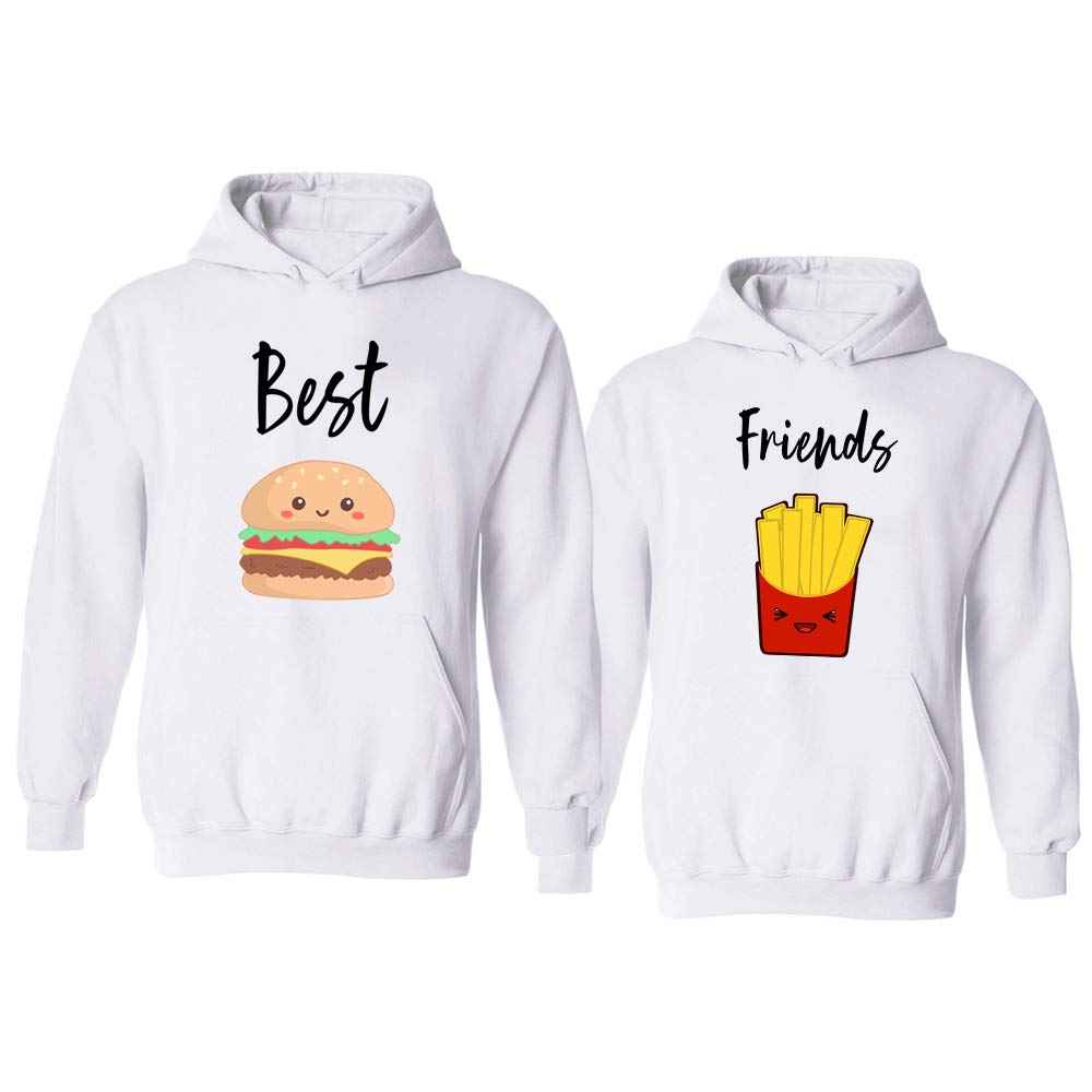 Best Friend Hoodies for 2 - Matching BFF Sister Pullover Sweatshirts for Teen Girls - Perfect for Sleepovers, School, and Weekend Hangouts