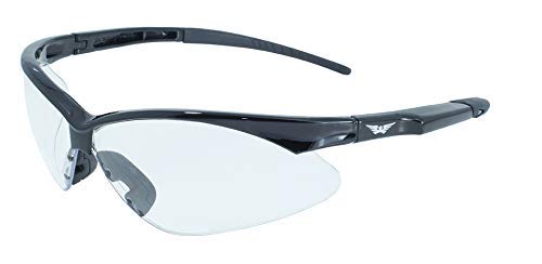 Global Vision Eyewear Fast Freddie Safety Glasses with Black Frames - ANSI Z87.1 Certified Protective Eyewear for Construction, Woodworking & DIY Projects