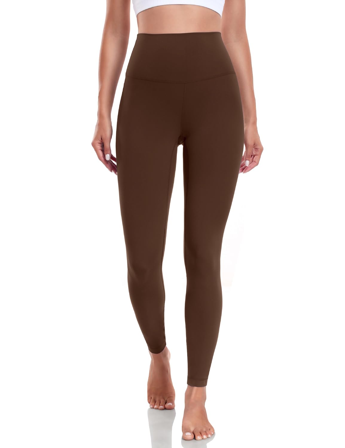 HeyNuts Women's High Waisted Compression Leggings - 7/8 Length Yoga & Workout Pants with Tummy Control (25 Inch) | Perfect for Gym, Running, Pilates & Everyday Wear