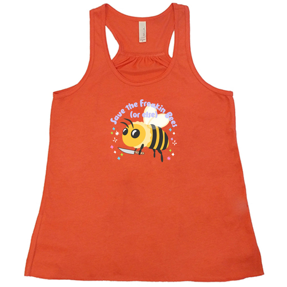 Save The Freakin Bees Or Else T-Shirt - Eco-Friendly Cotton Tee for Bee Conservation Awareness | Perfect for Environmental Activists & Nature Lovers
