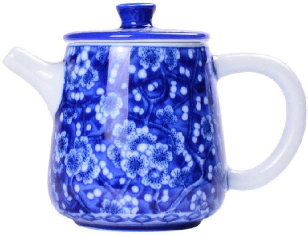 JHSHENGSHI Hand-Painted Blue and White Ceramic Teapot - Traditional Chinese Kung Fu Tea Set for Black Tea - Handmade Porcelain Teaware for Tea Ceremony & Home Decor