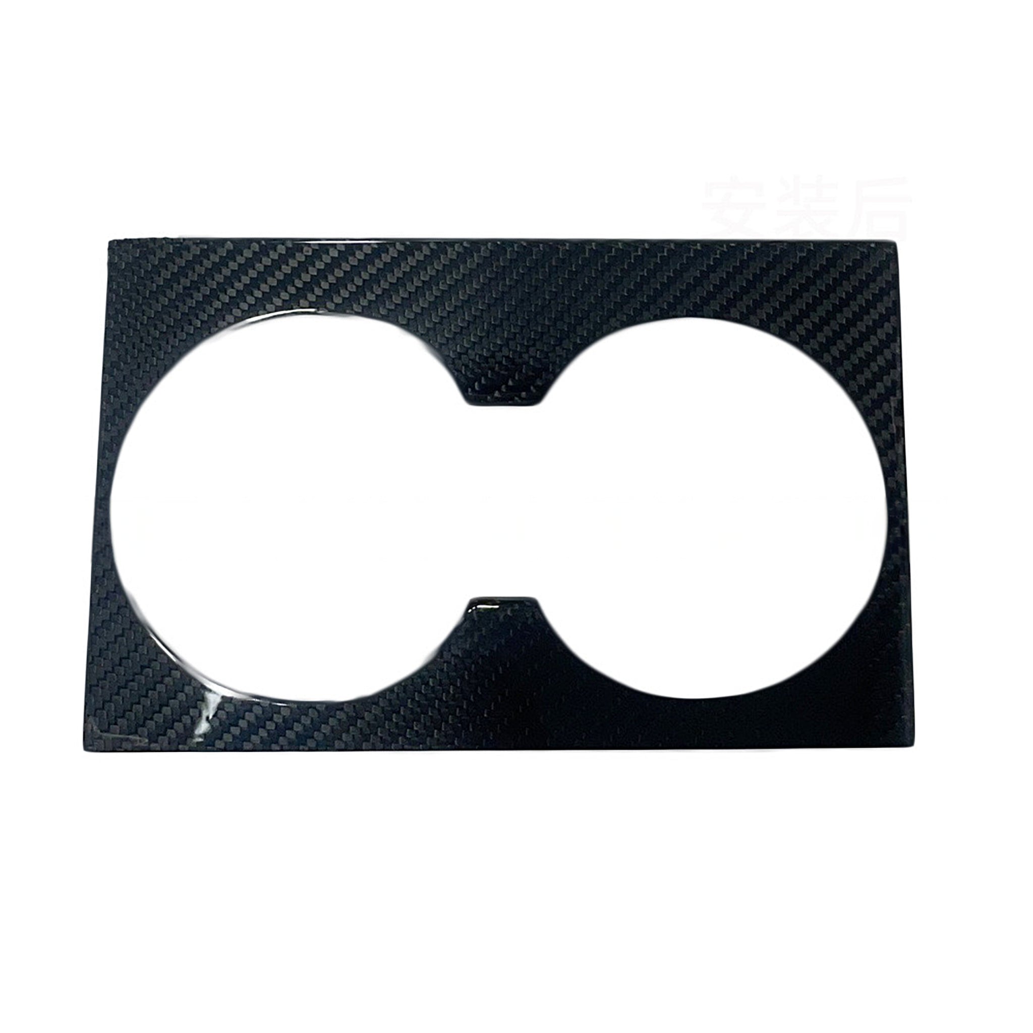 Premium Real Carbon Fiber Cup Holder Cover for 2025+ Tesla Model Y Juniper - Sleek Interior Upgrade Accessory | Perfect for Car Enthusiasts & Luxury Vehicle Customization
