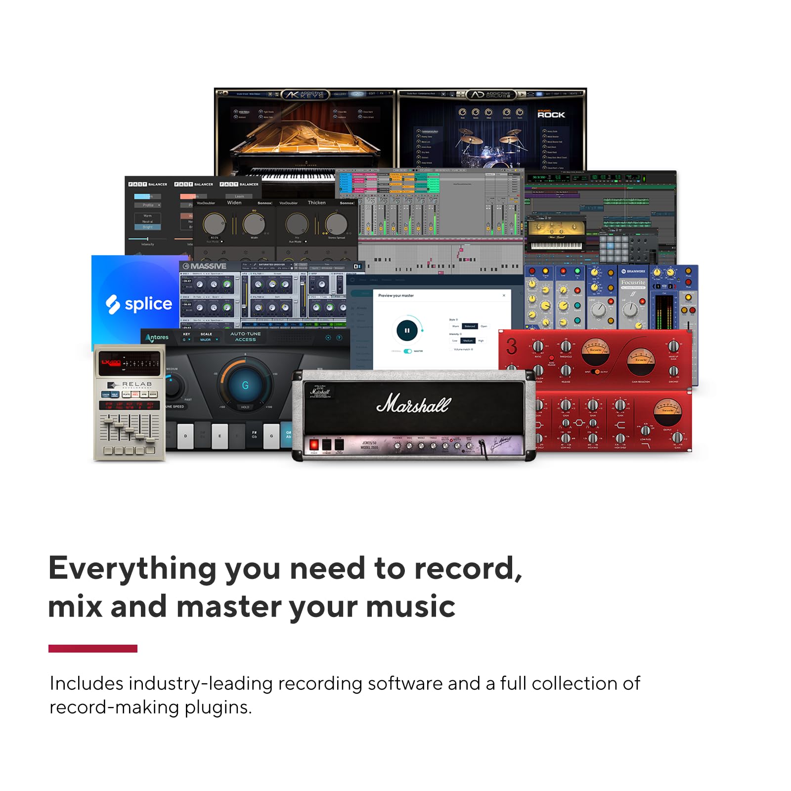 Focusrite Scarlett Solo Studio 4th Gen USB Audio Interface Bundle with Condenser Mic & Headphones - Perfect for Recording, Songwriting, Podcasting, Home Studio & Live Streaming | Ideal for Musicians, Singers & Content Creators