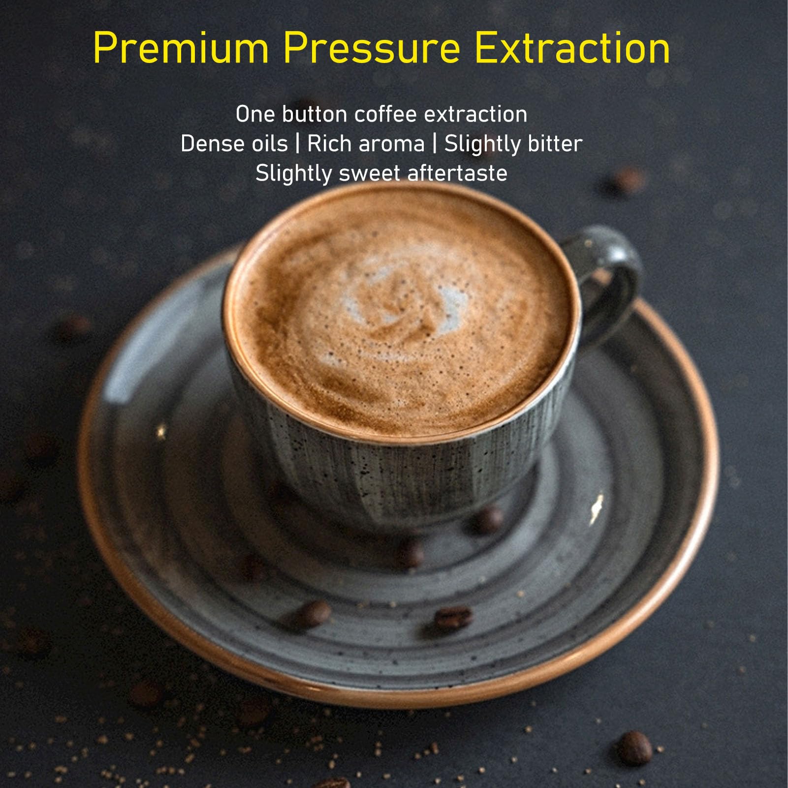 Jiawu Portable Espresso Machine - Mini Handheld Rechargeable Electric Coffee Maker for Travel, Camping & Hiking | Compatible with K-Cups & Ground Coffee | Perfect for Outdoor Adventures, Office Use & Home Brewing