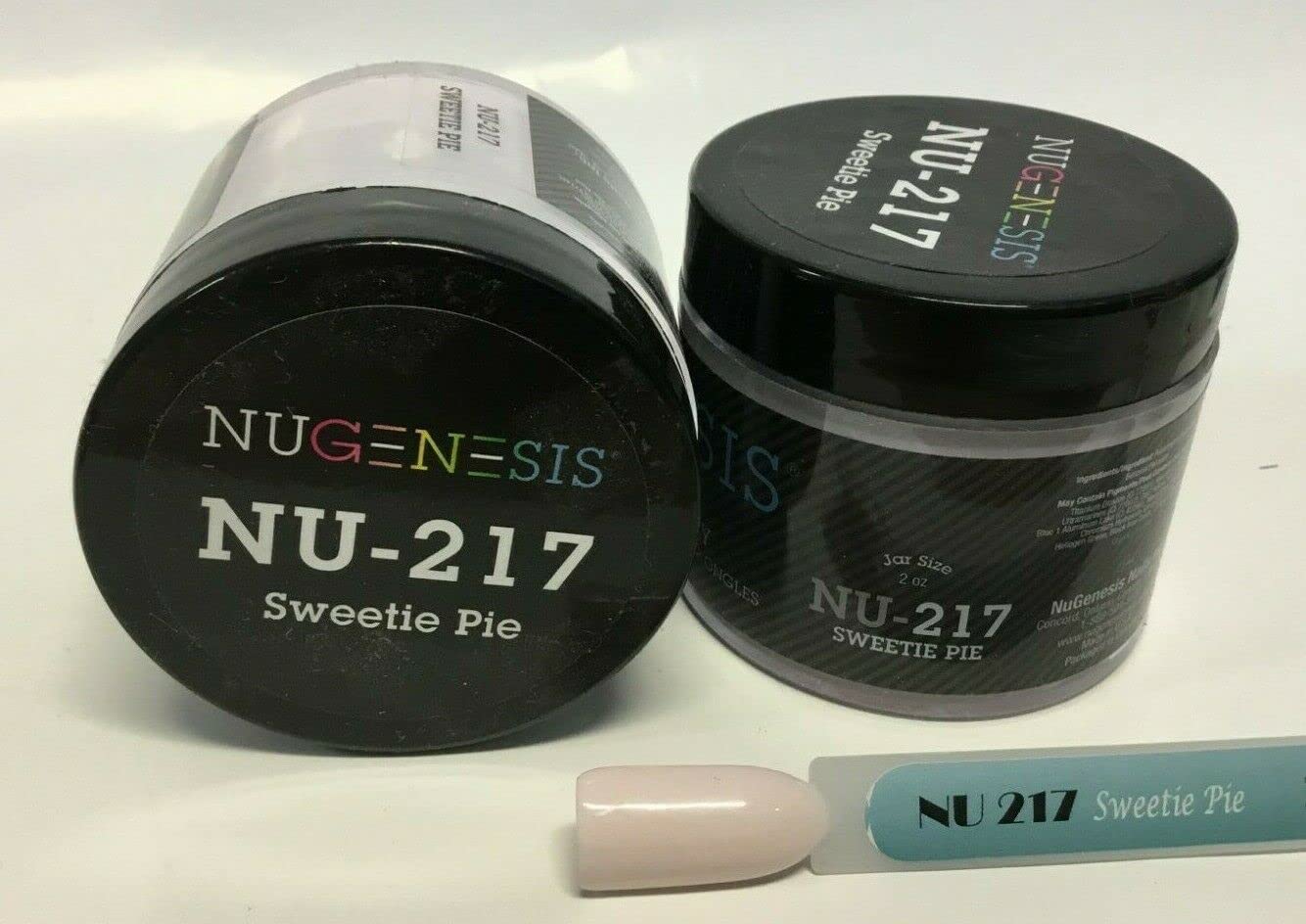 Nugenesis Dip Powder NU 217 Sweetie Pie - Long-Lasting Nail Dip Powder Kit for Salon-Quality Manicures at Home | Perfect for DIY Nail Art, Gel Nail Extensions & French Tips