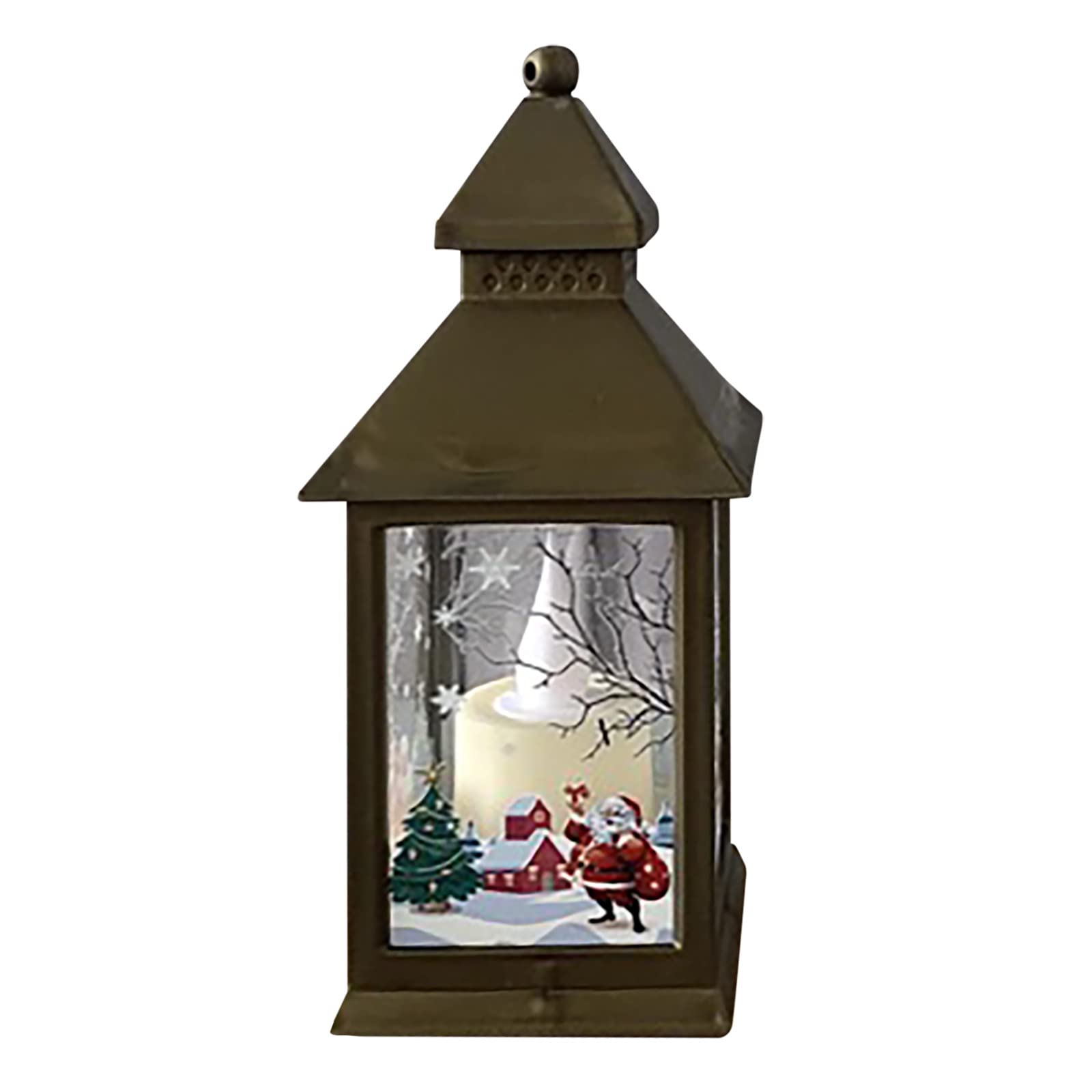 Christmas Lanterns with LED Lights - Hanging Pendant Ornaments for Holiday Decor, Electronic Candle Lanterns for Xmas Tree & Home Decoration - Perfect Winter Holiday Gifts & Party Supplies (Indoor/Outdoor Use)