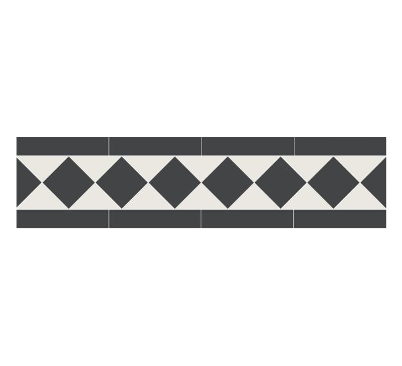 Winckelmans Granitklinker Classic 10cm Black/White Porcelain Tile - Perfect for Kitchen Backsplash, Bathroom Flooring & Commercial Spaces