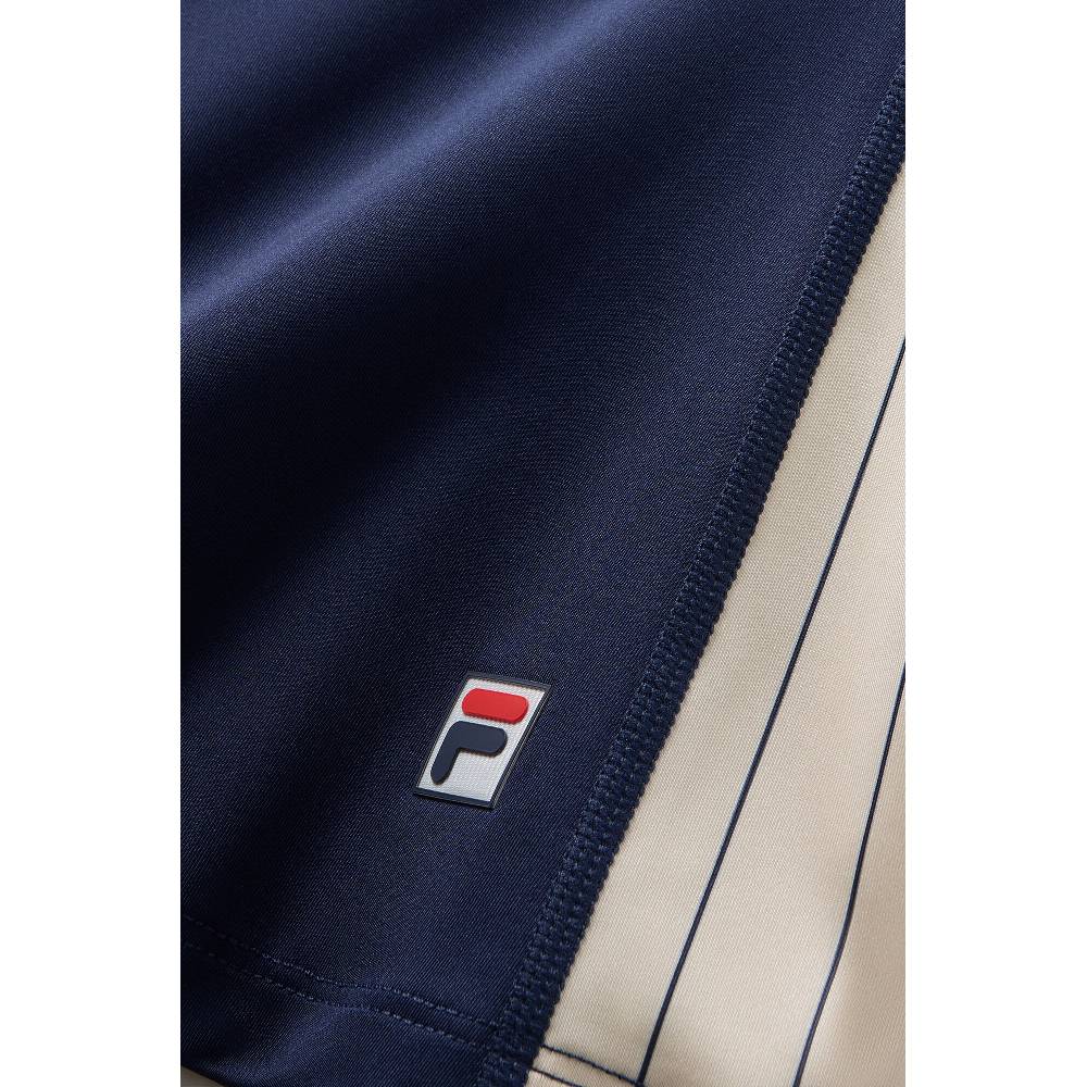 Fila Women's Performance Iconic Racerback Tank Top - Breathable Workout Shirt for Running & Gym (Navy/Gardenia) | Athletic Apparel for Women's Fitness & Yoga