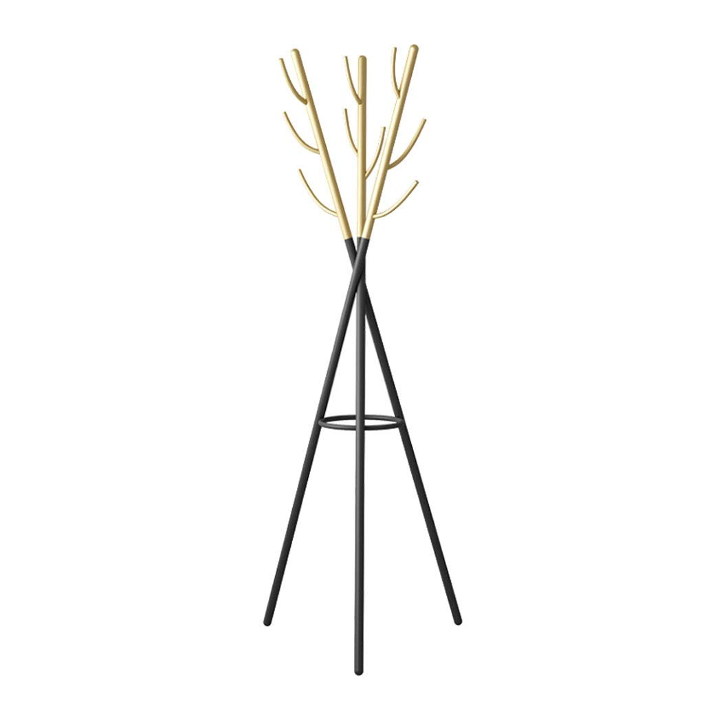 WYWY Modern Coat Rack Stand - Nordic Style Floor Hanger with Metal Frame for Bedroom, Living Room & Home Office | Space-Saving Entryway Organizer for Jackets, Hats & Bags