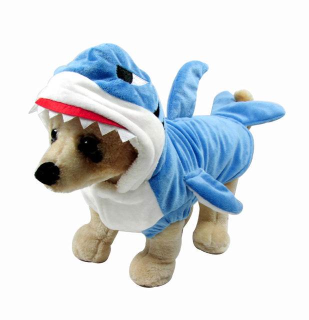 Soft & Warm Shark Costume for Dogs & Cats - Perfect for Halloween, Christmas & Pet Parties