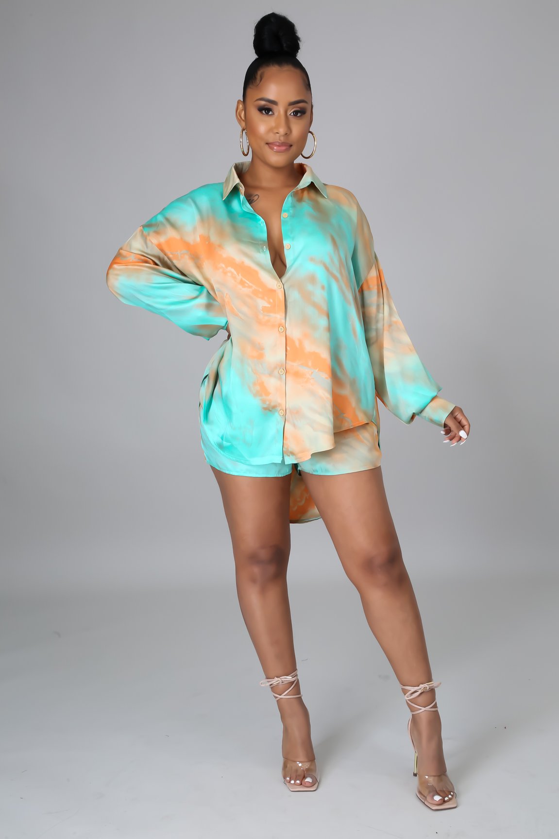 Samara Women's Summer Short Sleeve Top & Shorts Set - Casual Outfit for Beach, Vacation & Lounge Wear