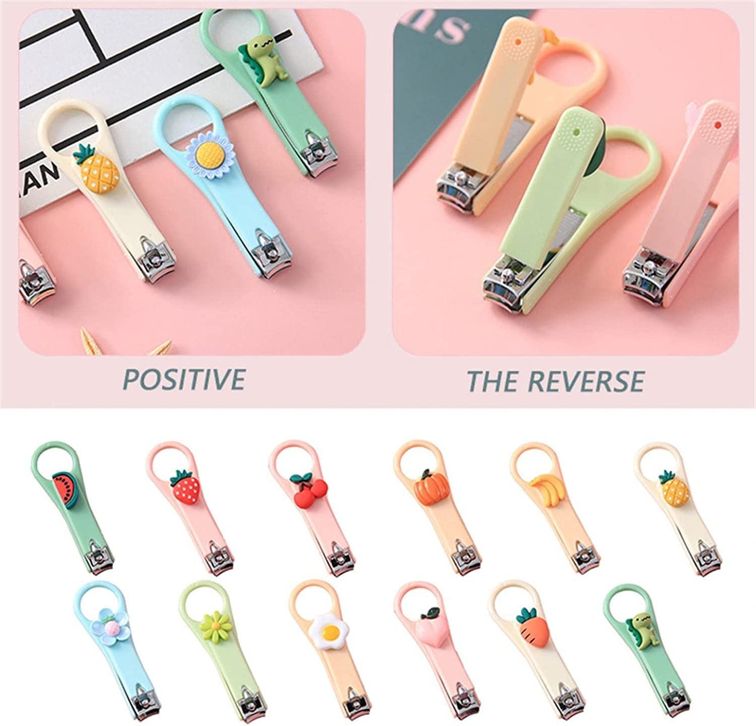Cute Mini Cartoon Nail Clippers - Portable Manicure Scissors for Kids, Home & Travel Nail Care Tool | Perfect for Baby Care, Travel Essentials & Home Grooming Kits