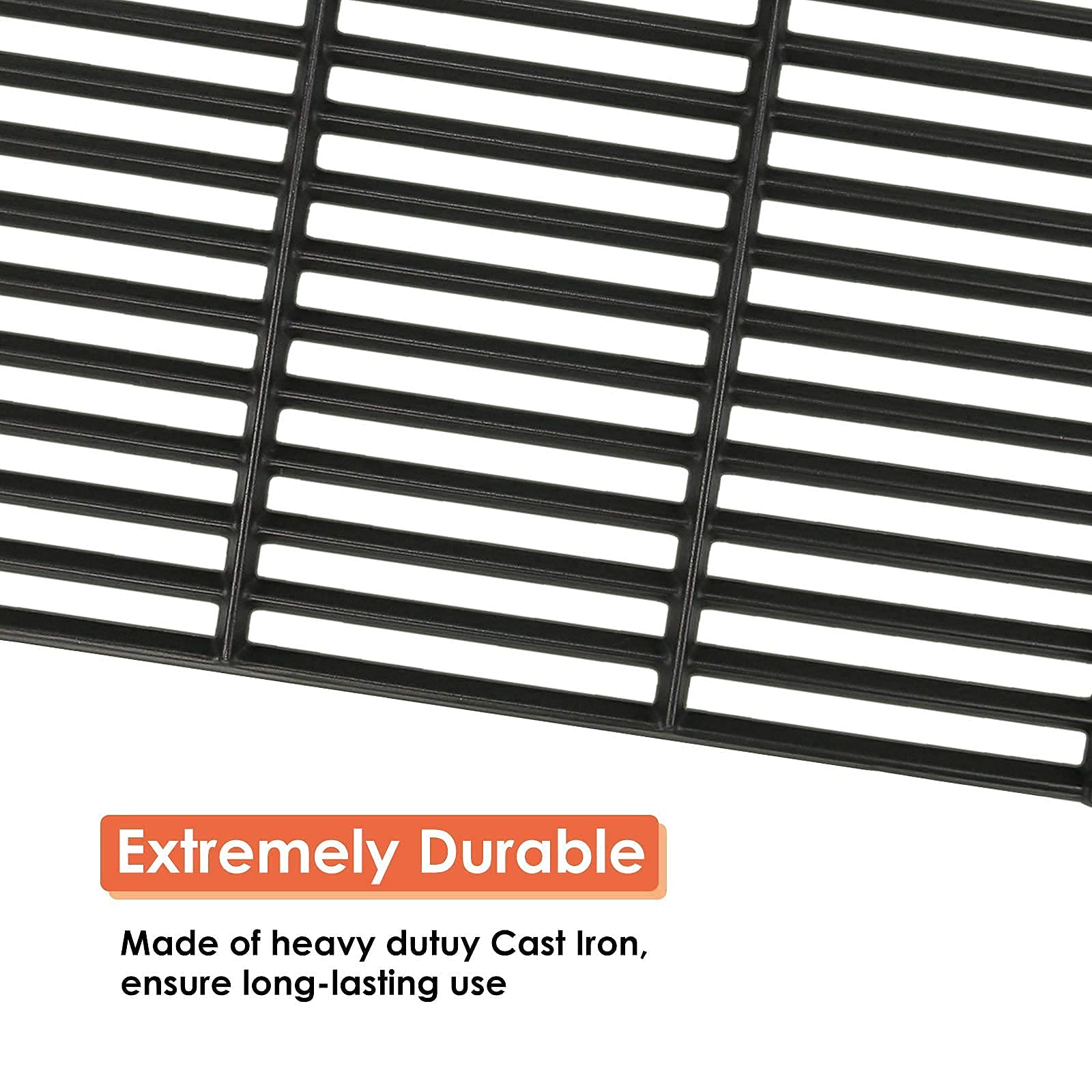 Uniflasy 27-Inch Ash Pan & Drip Pan with Cast Iron Cooking Grate for Char-Griller Smoker - Perfect for BBQ, Grilling, and Outdoor Cooking