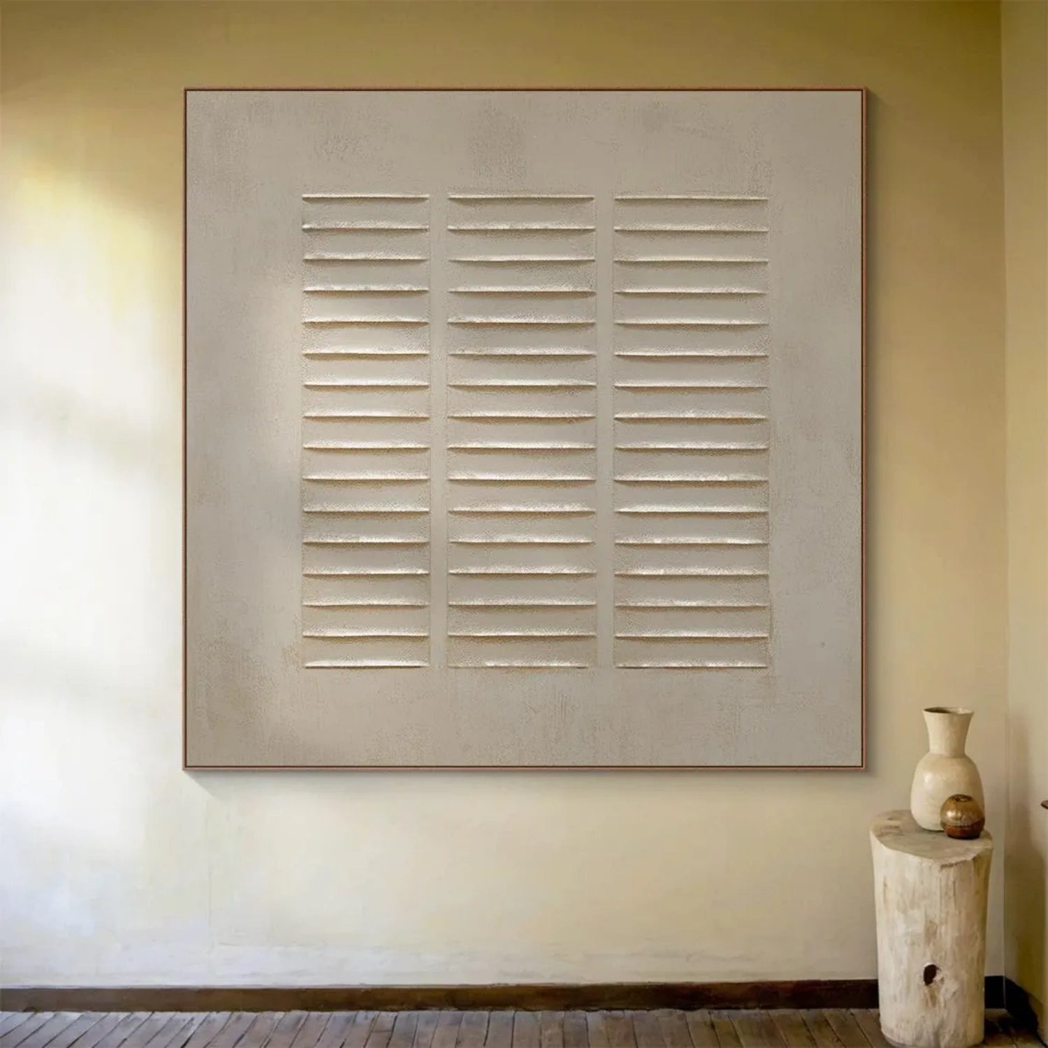 Beige & Brown Abstract Wall Art Print #BB138 - Modern Home Decor for Living Room, Bedroom & Office