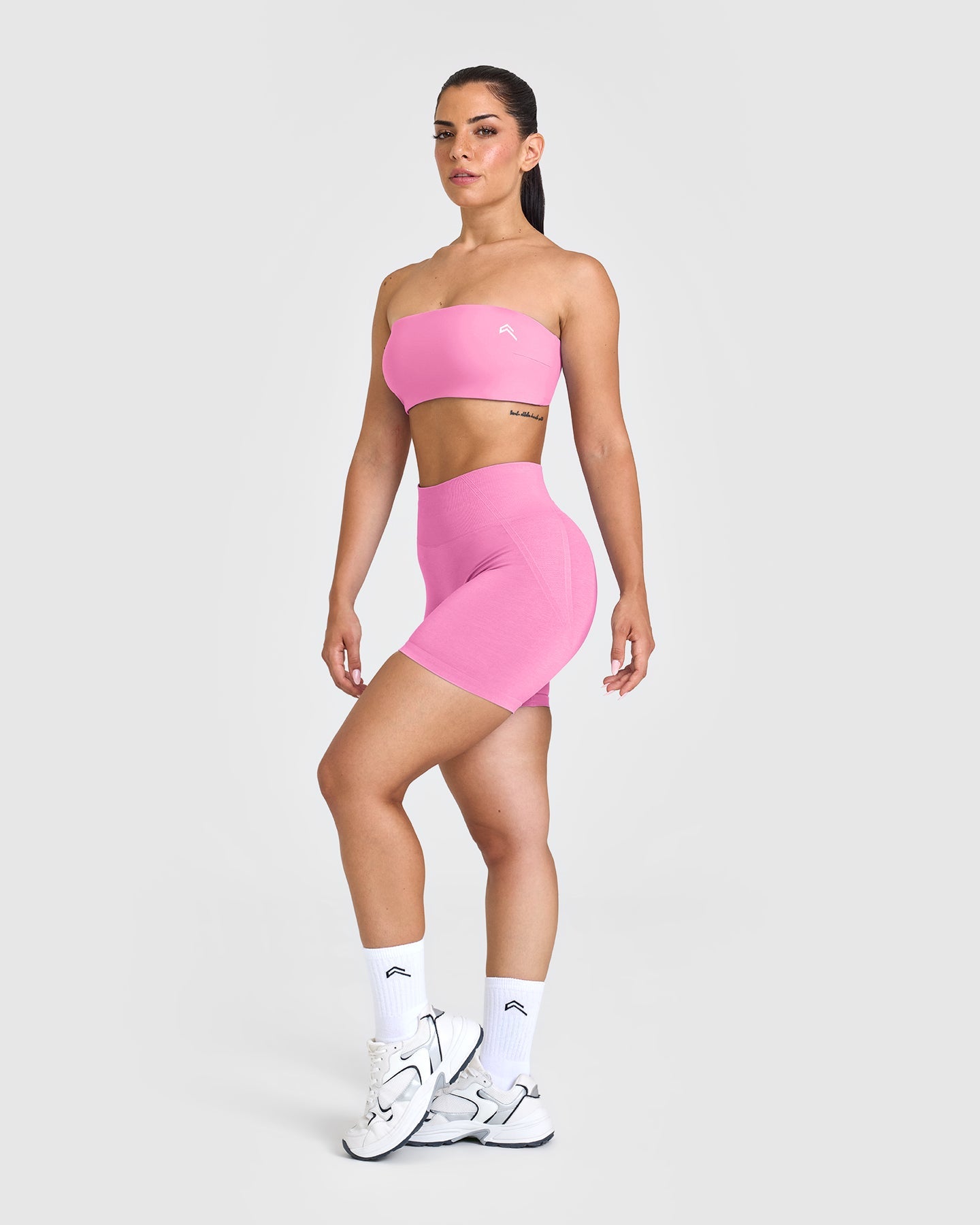Unified Micro Bandeau Bralette - Seamless Wireless Comfort Bra in Power Pink | Yoga, Lounge & Everyday Wear